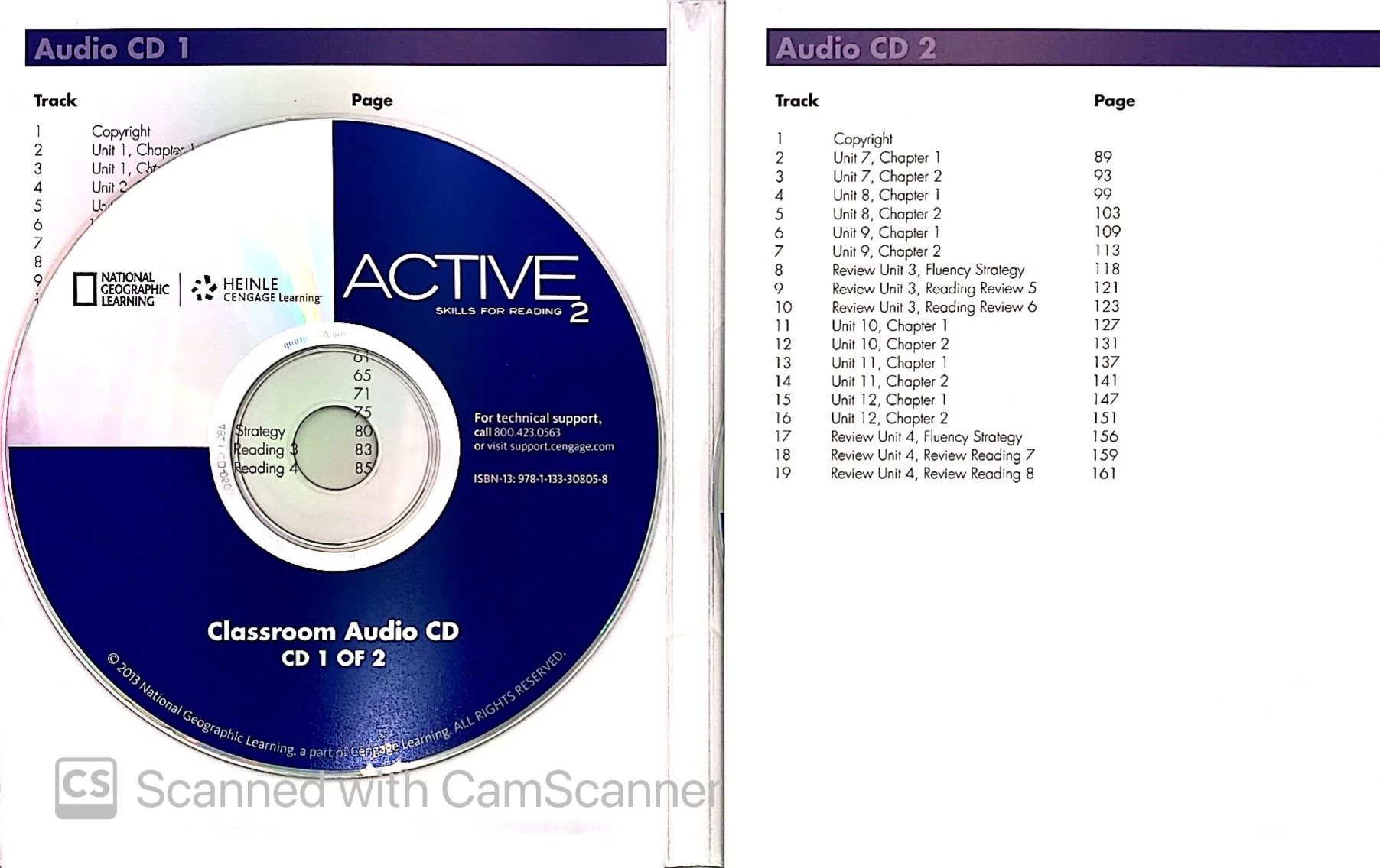 bộ active skills for reading book 2 - audio cds