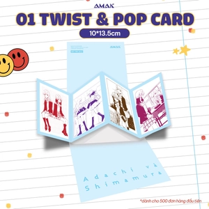 bộ adachi và shimamura - tập 1 - tặng kèm bookmark + twist & pop card + poster a3