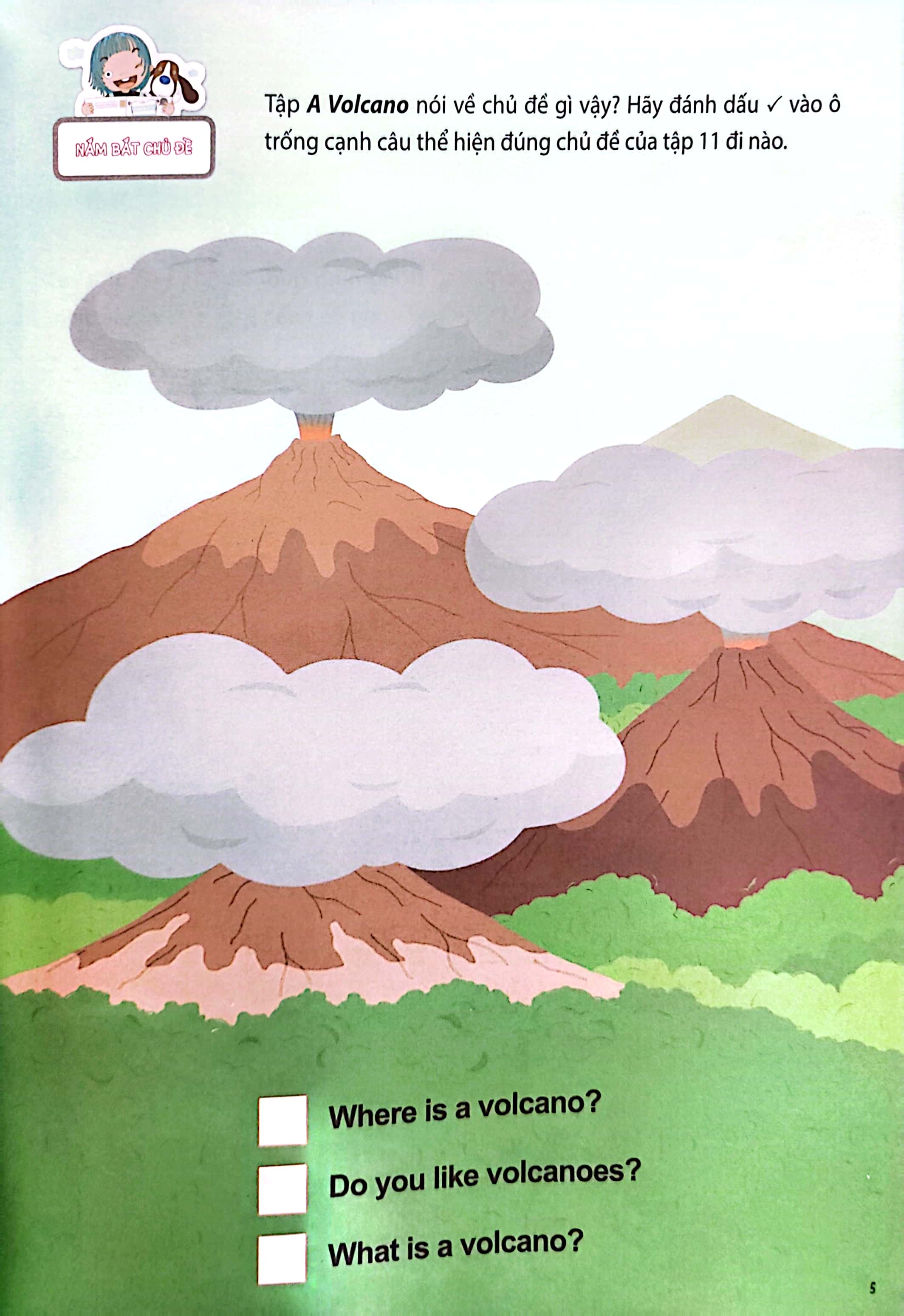 bộ all story - a volcano - núi lửa - trình độ 2 (tập 11)
