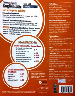 bộ american english file 4 student book/workbook multipack a