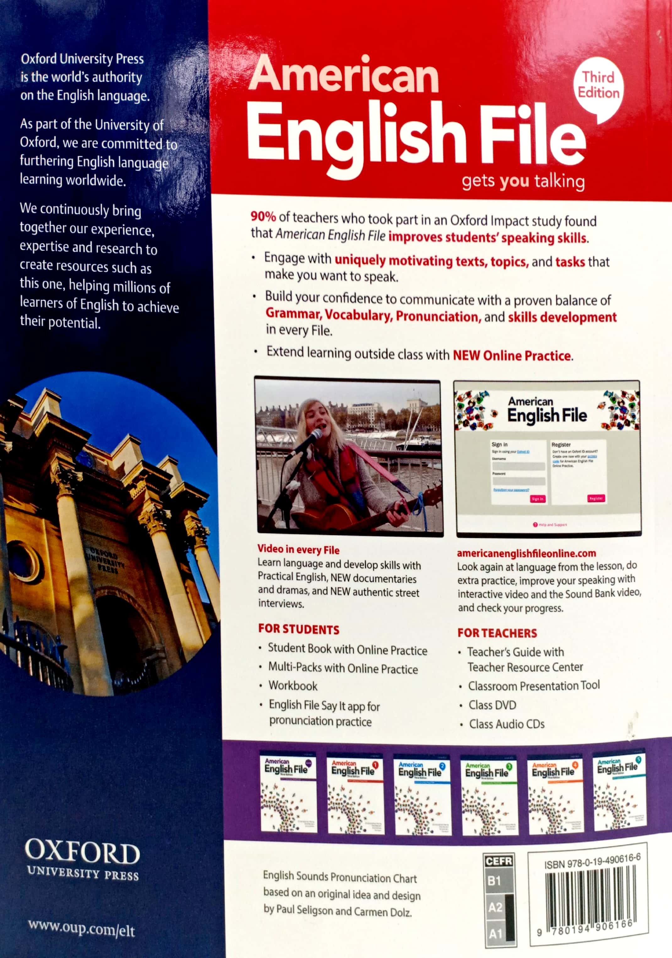 bộ american english file: level 1: students book with online practice - 3rd edition