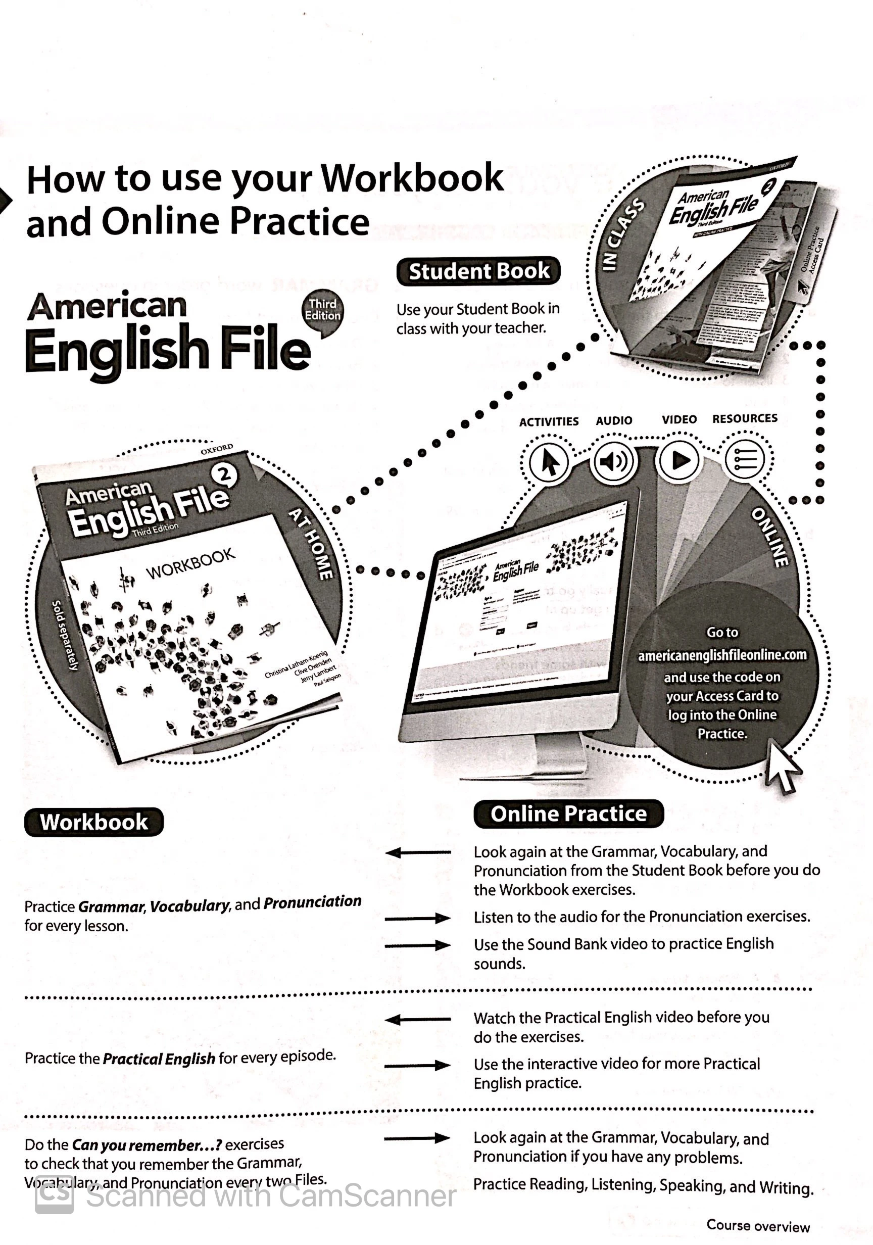 bộ american english file: level 2: workbook