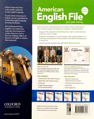 bộ american english file: level 3: students book with online practice - 3rd edition