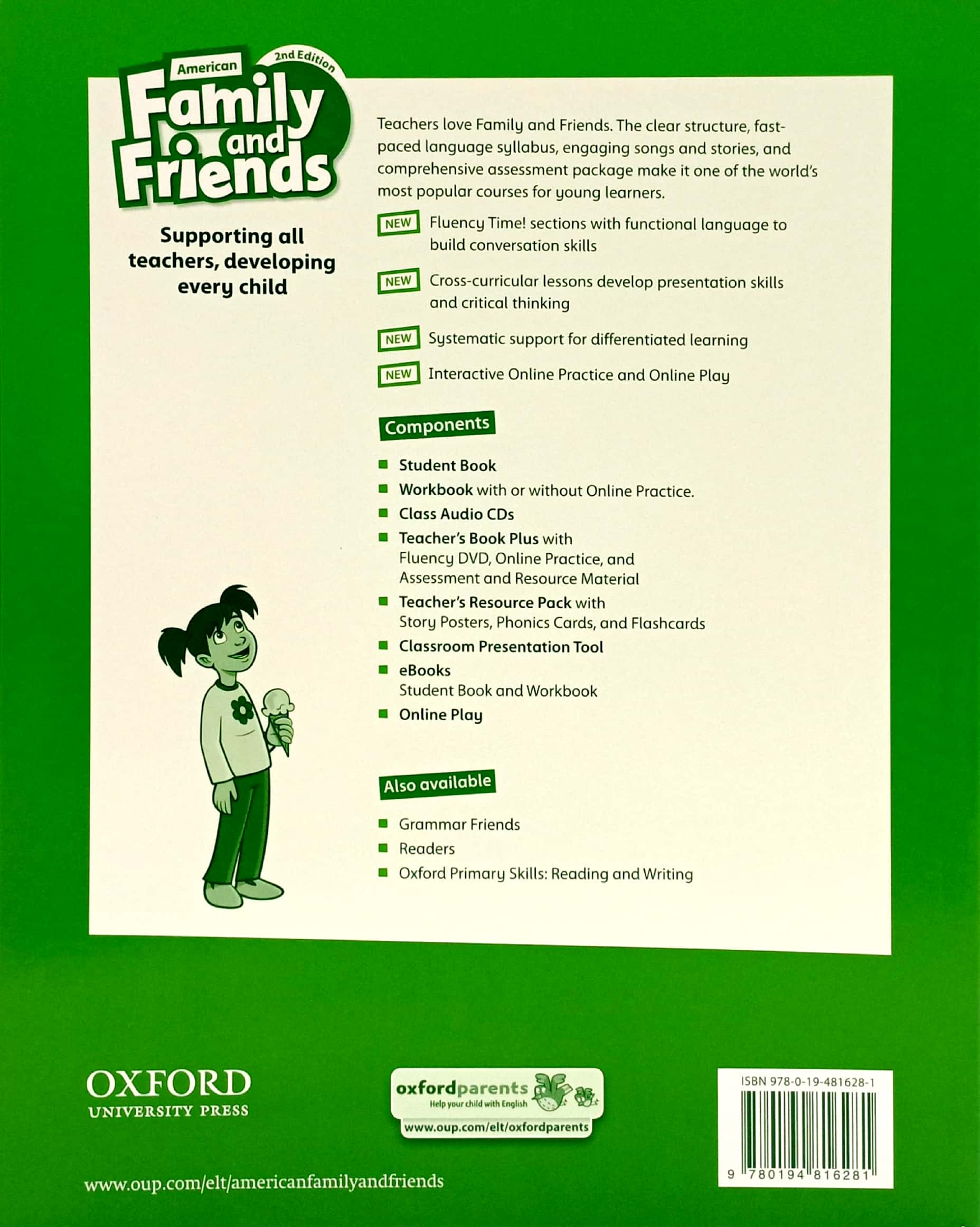 bộ american family and friends level 3: workbook with online practice - 2nd edition