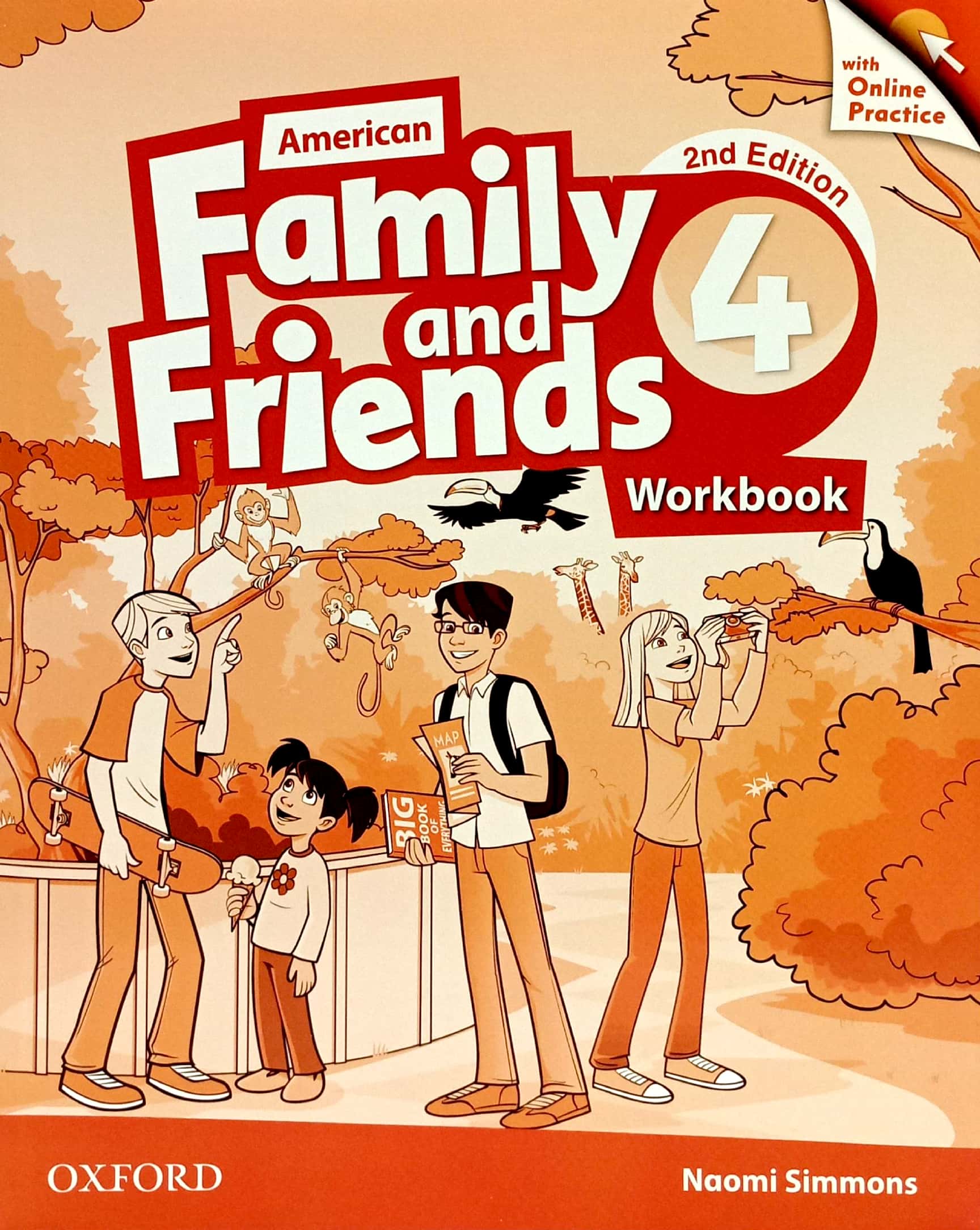 bộ american family and friends level 4: workbook with online practice - 2nd edition