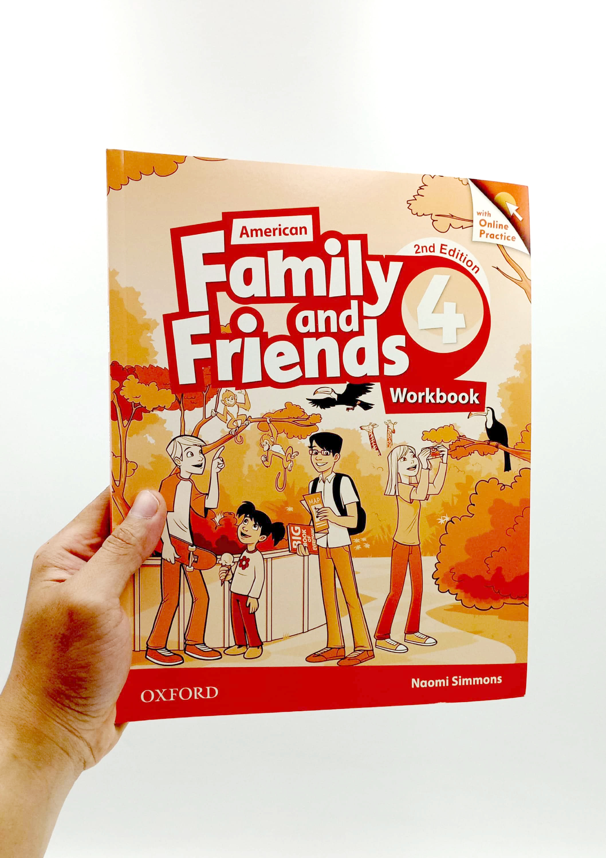 bộ american family and friends level 4: workbook with online practice - 2nd edition