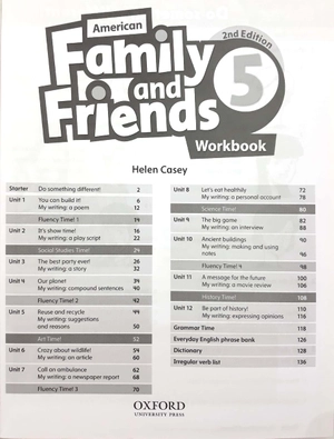 bộ american family and friends level 5 workbook
