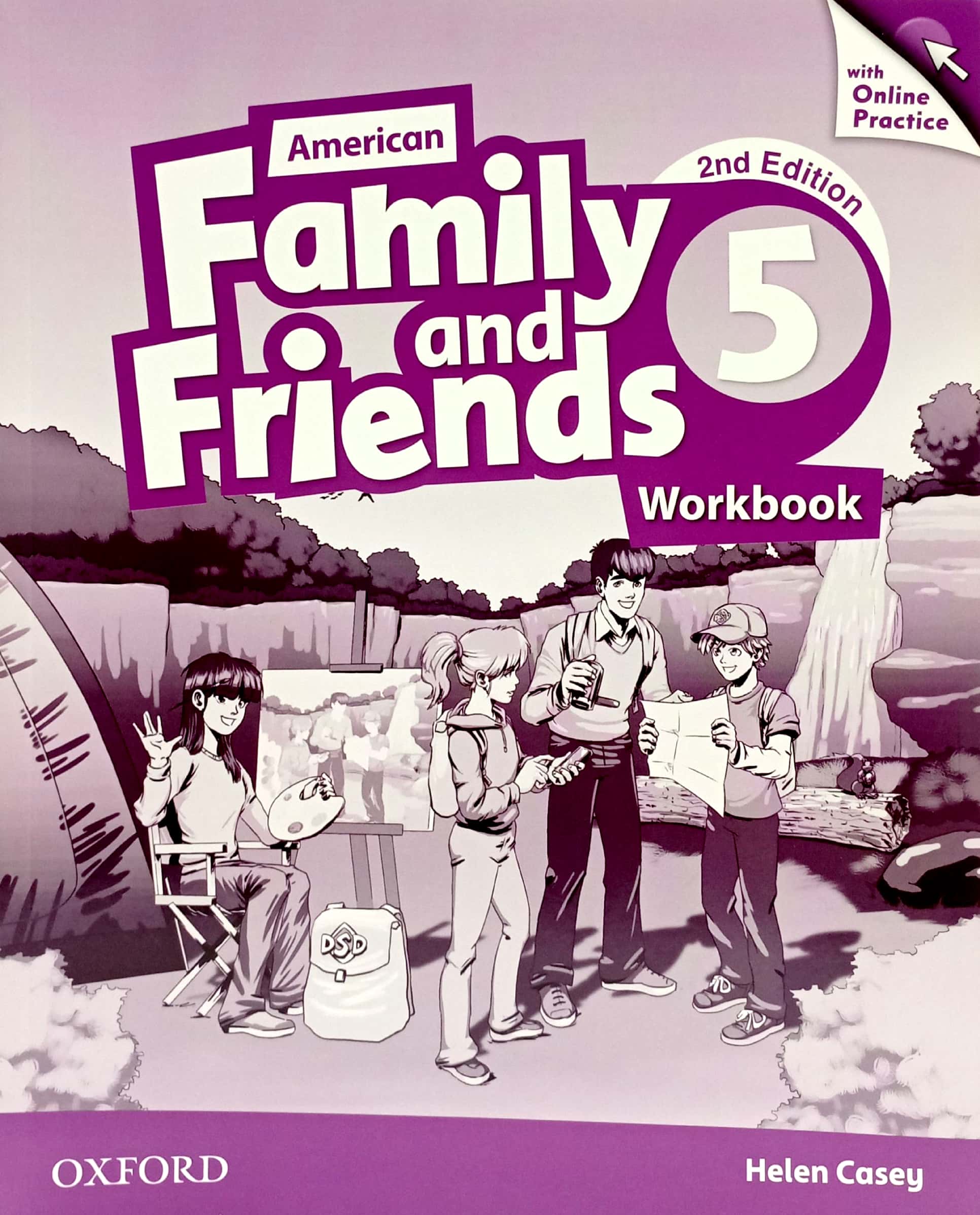 bộ american family and friends level 5: workbook with online practice - 2nd edition