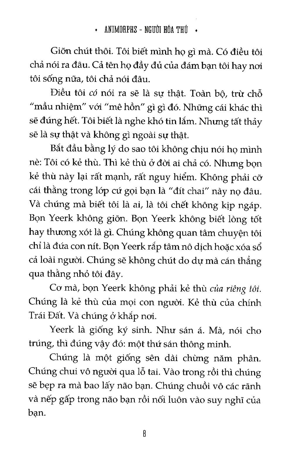 bộ animorphs - người hóa thú - tập 10 - người máy