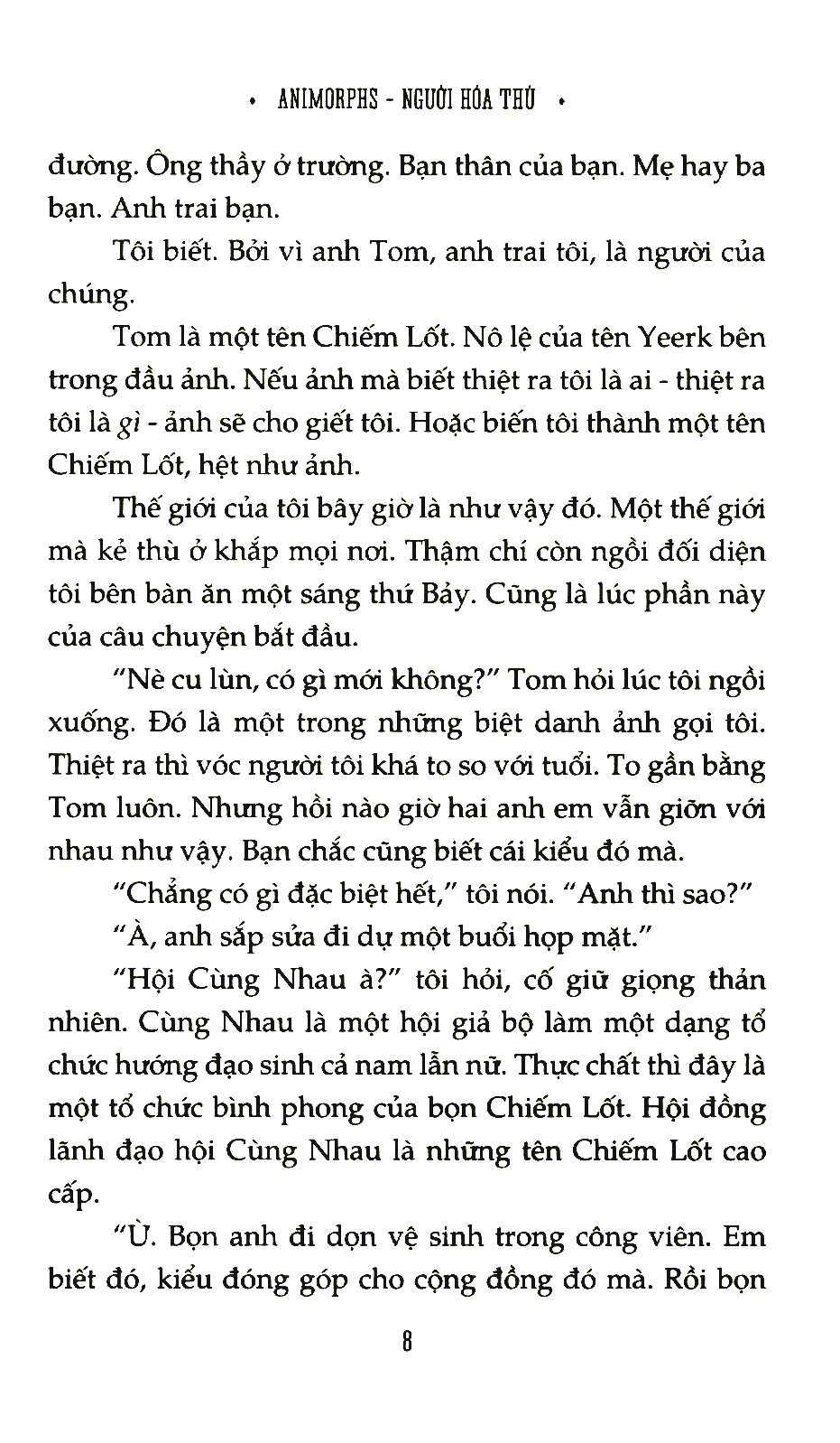 bộ animorphs - người hóa thú - tập 6: tù nhân