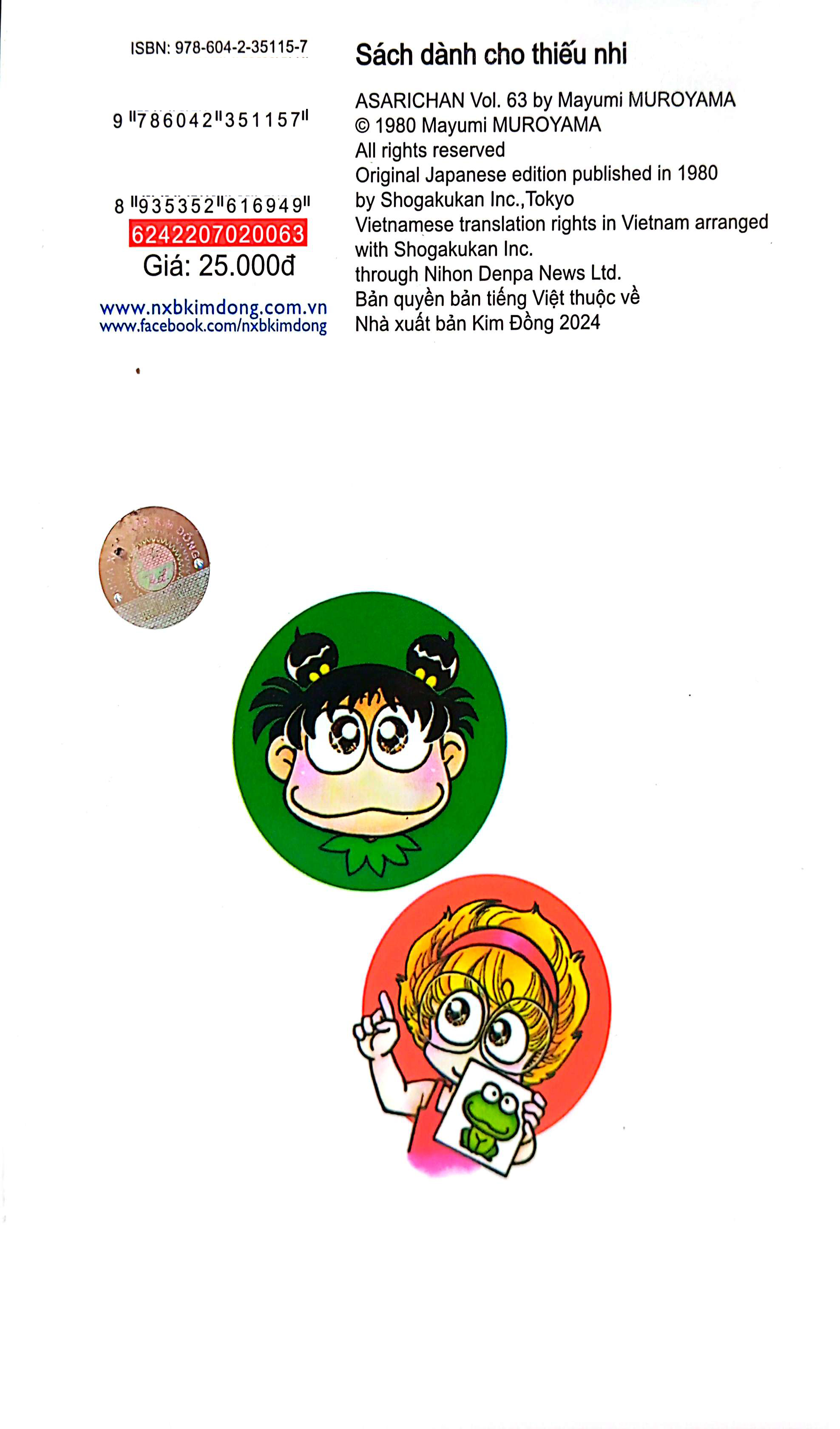 Bo
						
										
										Asari - Co Be Tinh Nghich - Tap 63 (Tai Ban 2024)