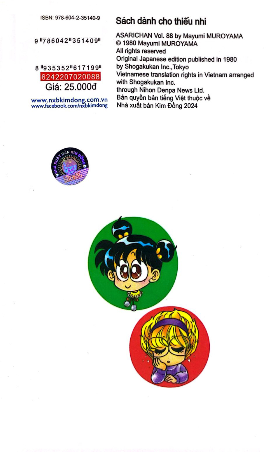 Bo
						
										
										Asari - Co Be Tinh Nghich - Tap 88 (Tai Ban 2024)