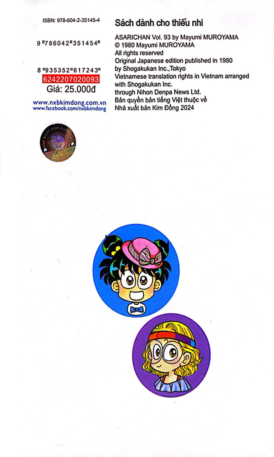 Bo
						
										
										Asari - Co Be Tinh Nghich - Tap 93 (Tai Ban 2025)