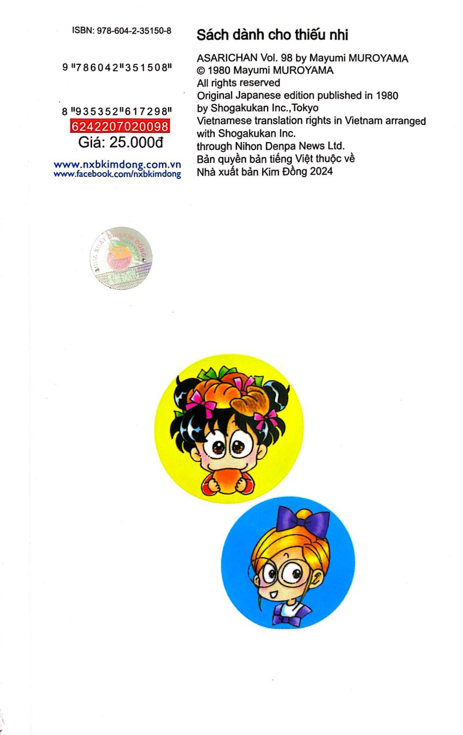 Bo
						
										
										Asari - Co Be Tinh Nghich - Tap 98 (Tai Ban 2025)