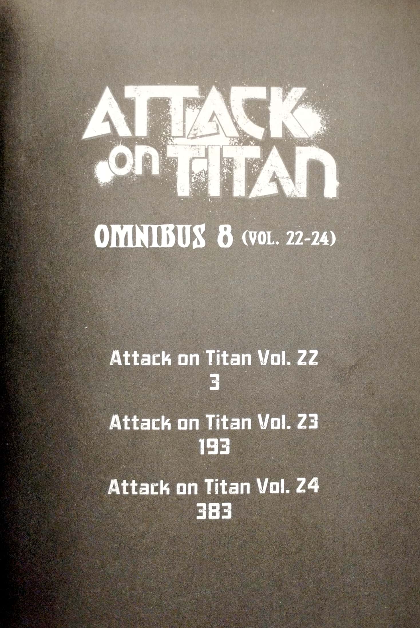 bộ attack on titan omnibus 8 (vol. 22-24)