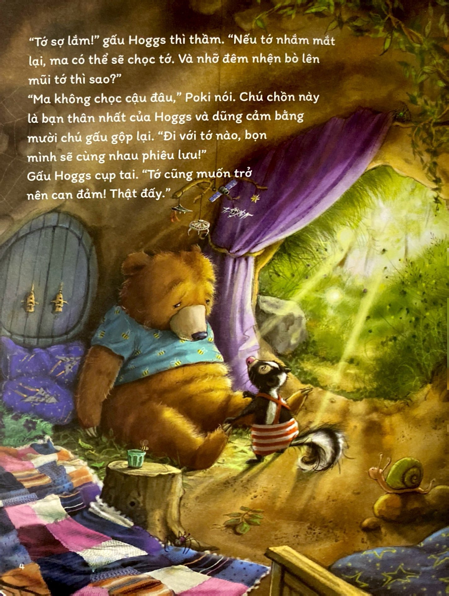 bộ ba phép thuật - gấu hoggs dũng cảm