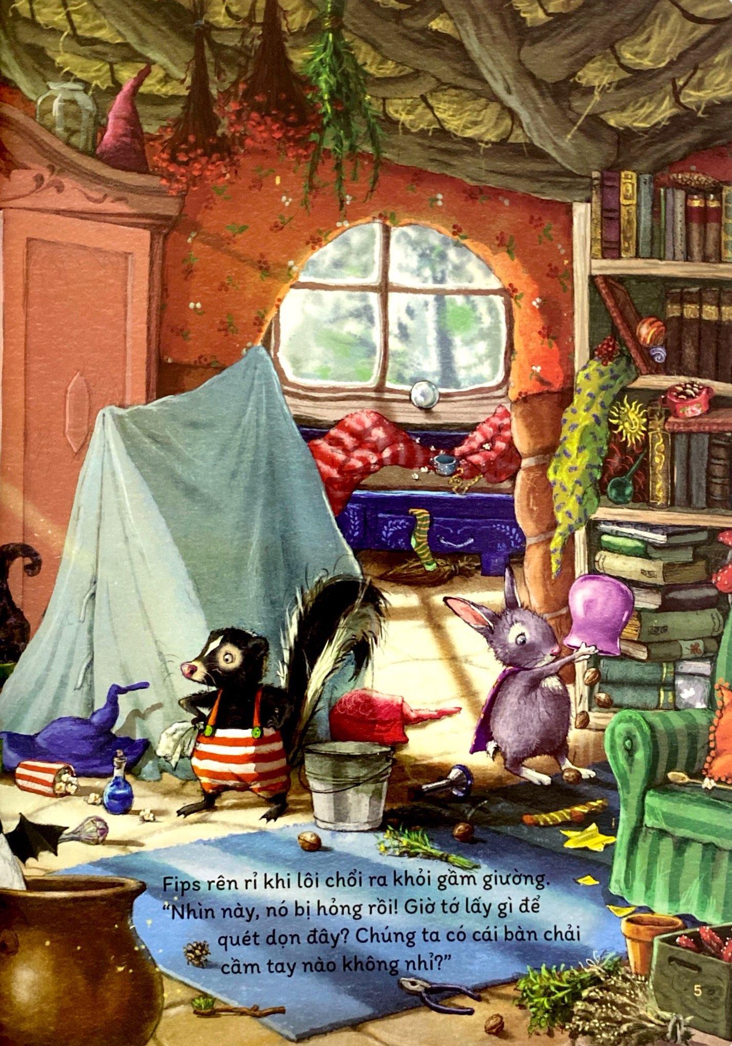 bộ ba phép thuật - úm ba la biến ra nhà sạch