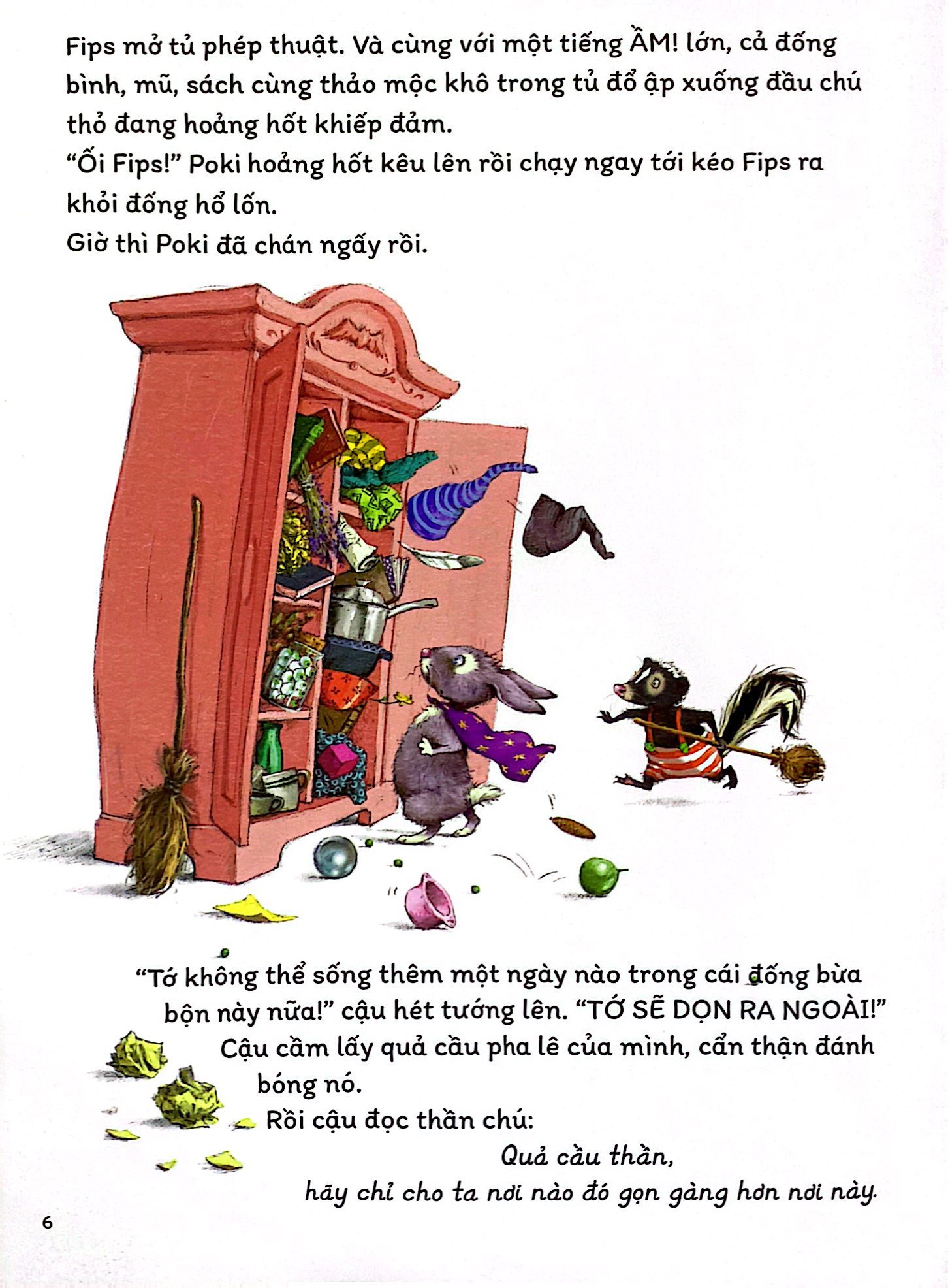 bộ ba phép thuật - úm ba la biến ra nhà sạch