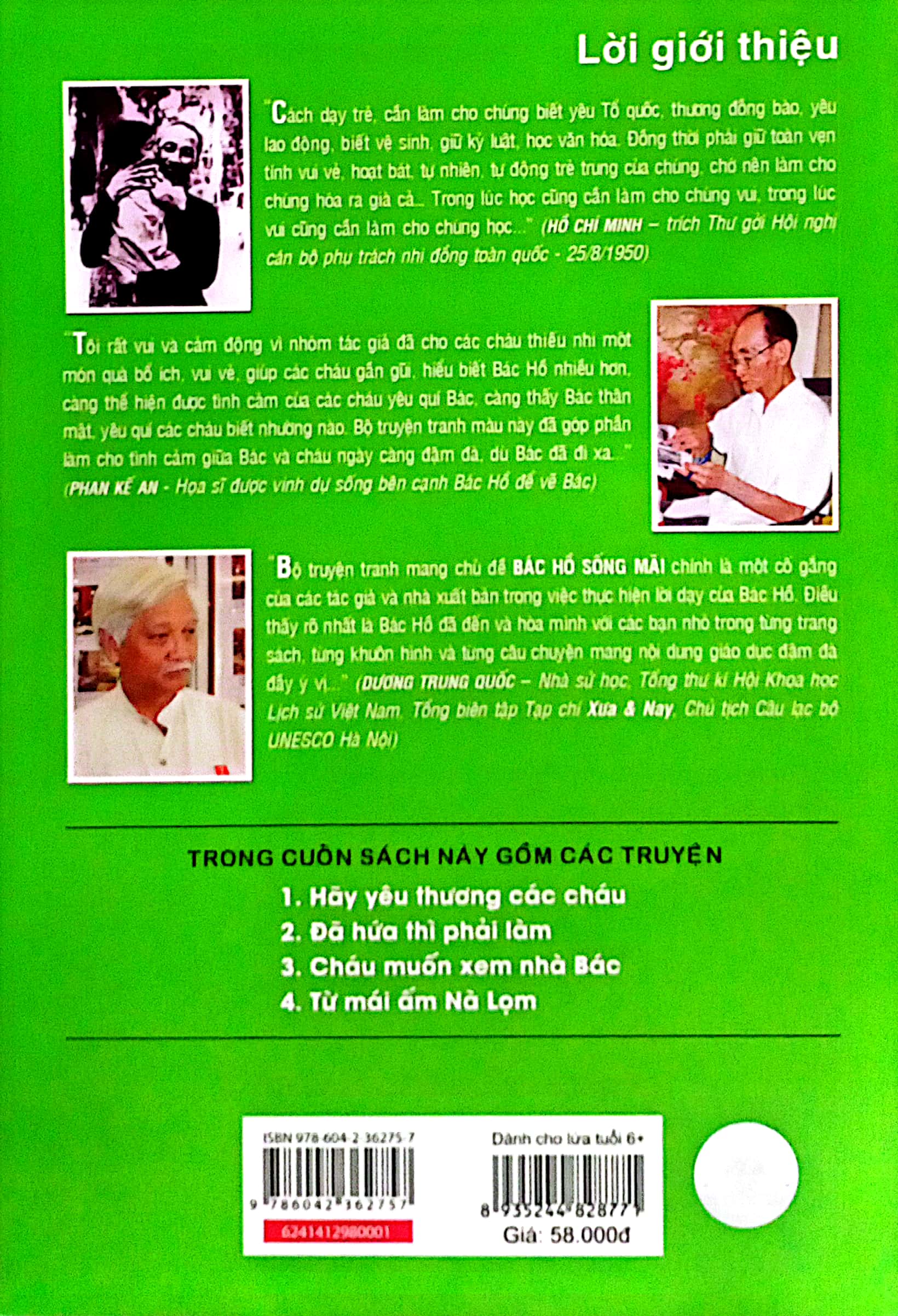 bộ bác hồ sống mãi - những mẩu chuyện hay về bác - tập 1