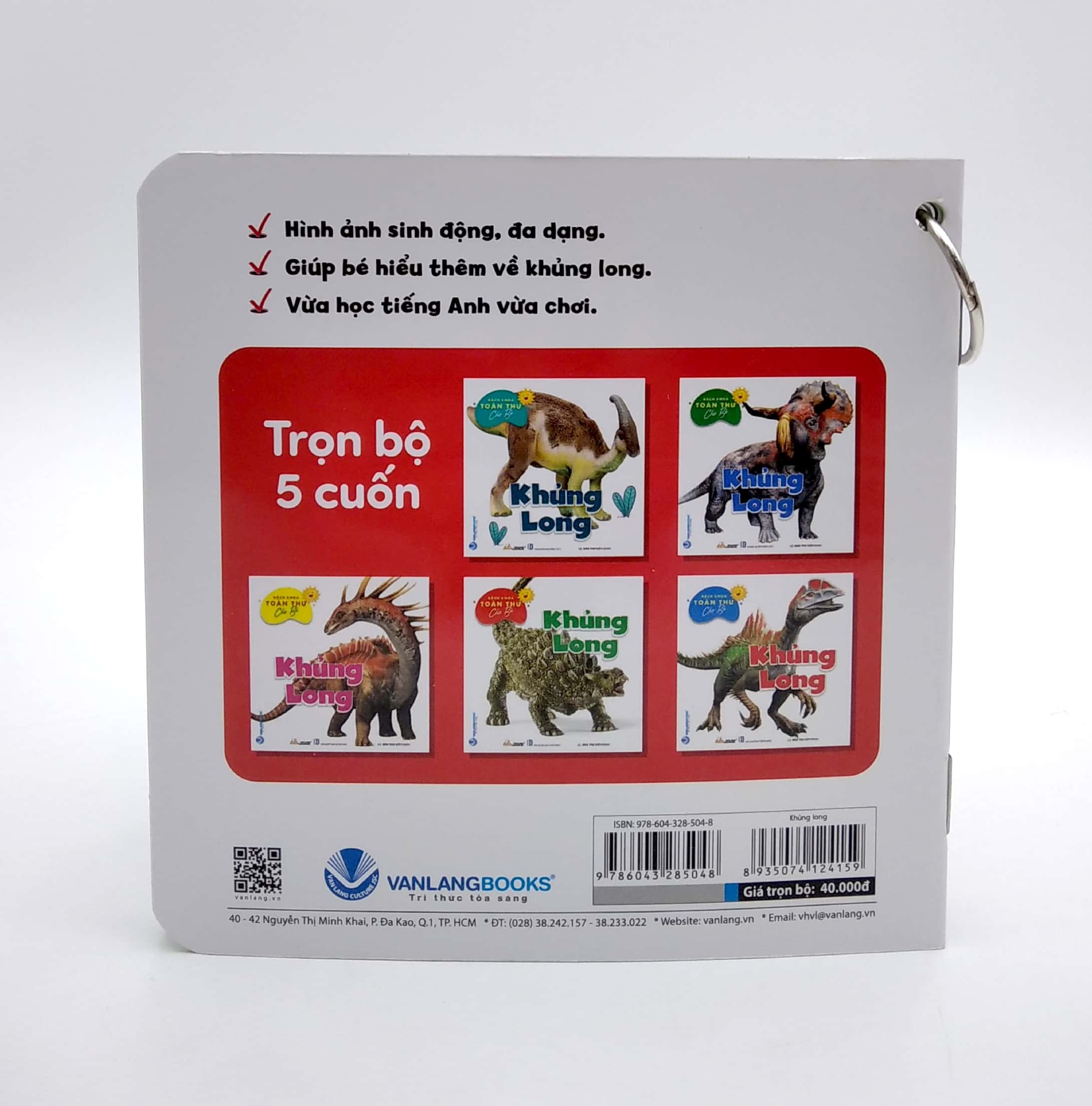 bộ bách khoa toàn thư cho bé - khủng long (bộ 5 cuốn)