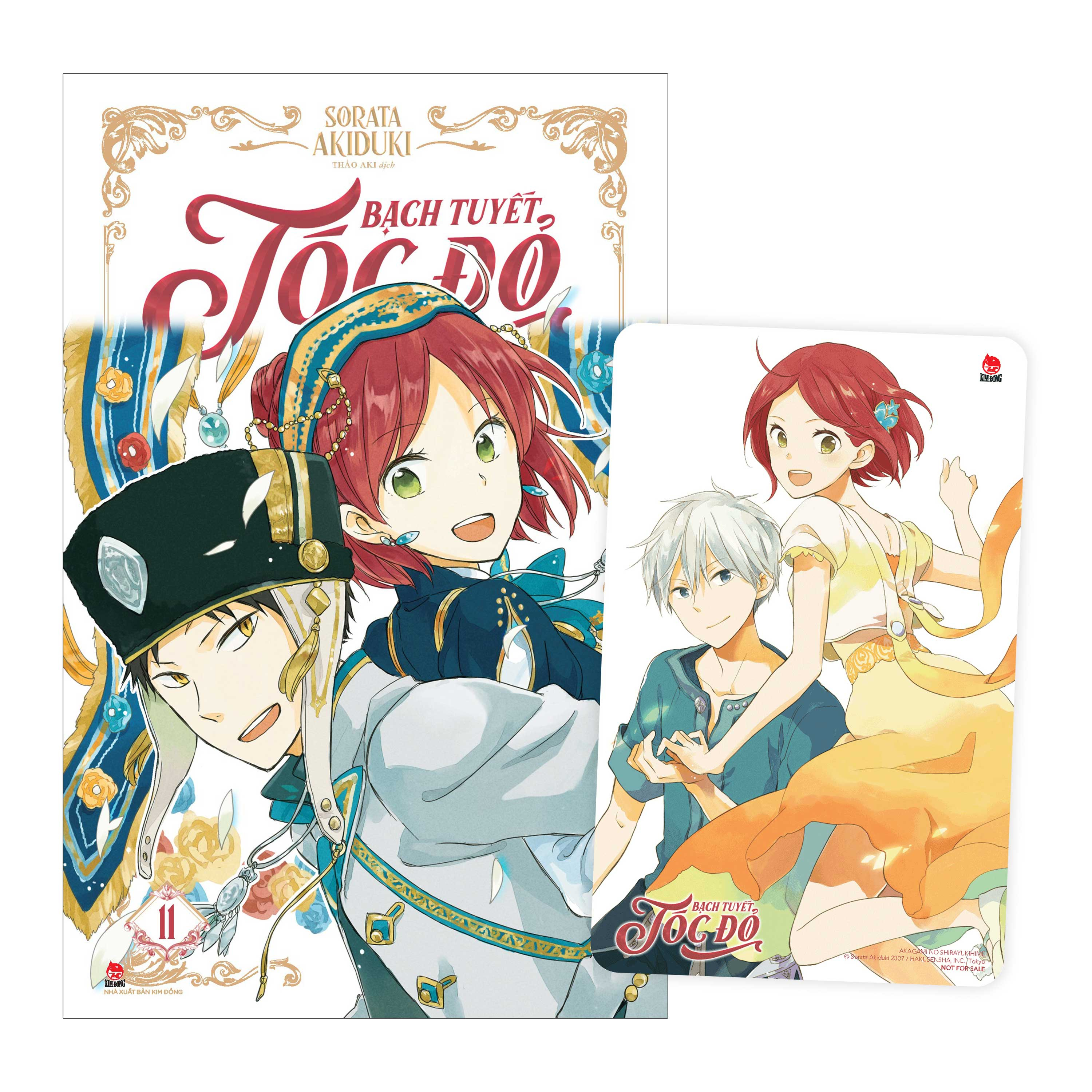 bộ bạch tuyết tóc đỏ - tập 11 - tặng kèm card pvc