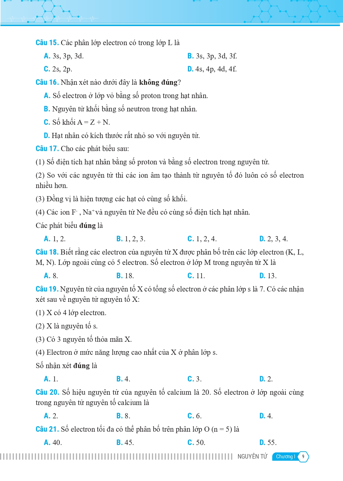 bộ bài tập bổ trợ nâng cao kỹ năng hóa học lớp 10 - tập 1