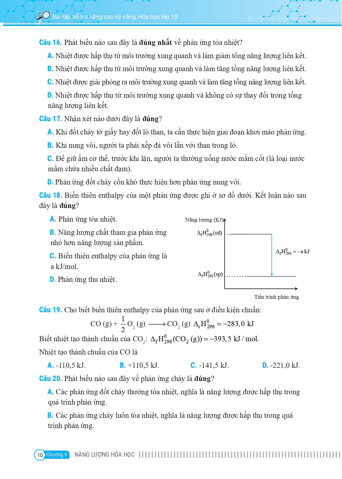 bộ bài tập bổ trợ nâng cao kỹ năng hóa học lớp 10 - tập 2