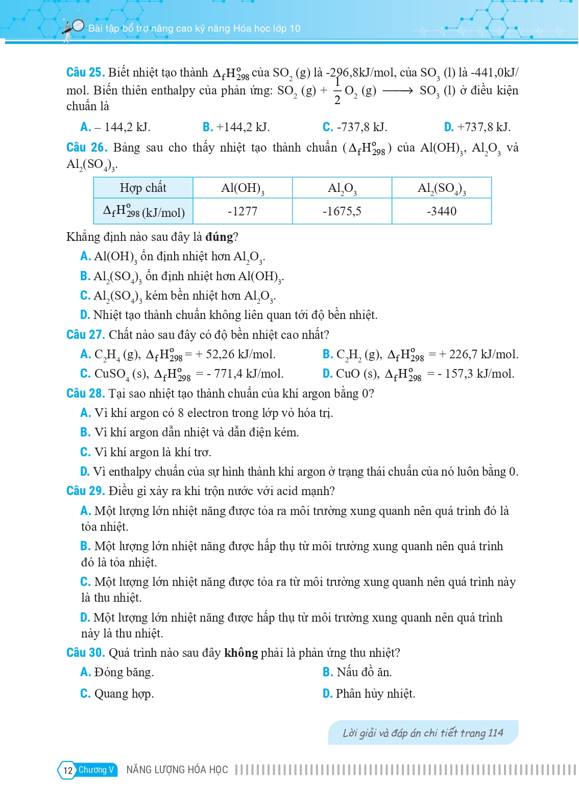 bộ bài tập bổ trợ nâng cao kỹ năng hóa học lớp 10 - tập 2