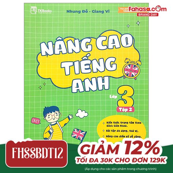 bộ bài tập bổ trợ - nâng cao tiếng anh lớp 3 - tập 2