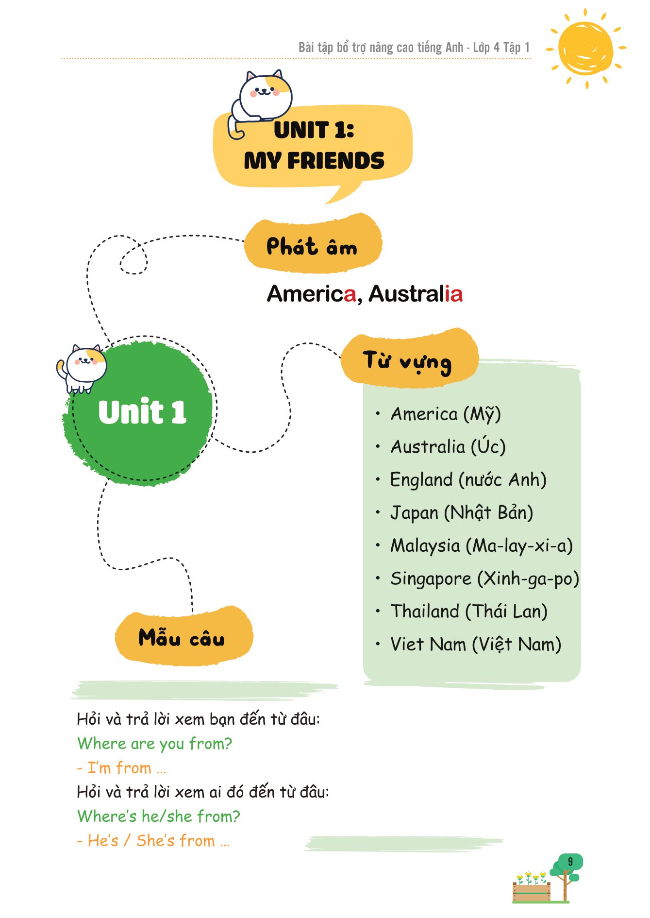 bộ bài tập bổ trợ nâng cao tiếng anh lớp 4 - tập 1 (theo giáo khoa tiếng anh global sucsess)