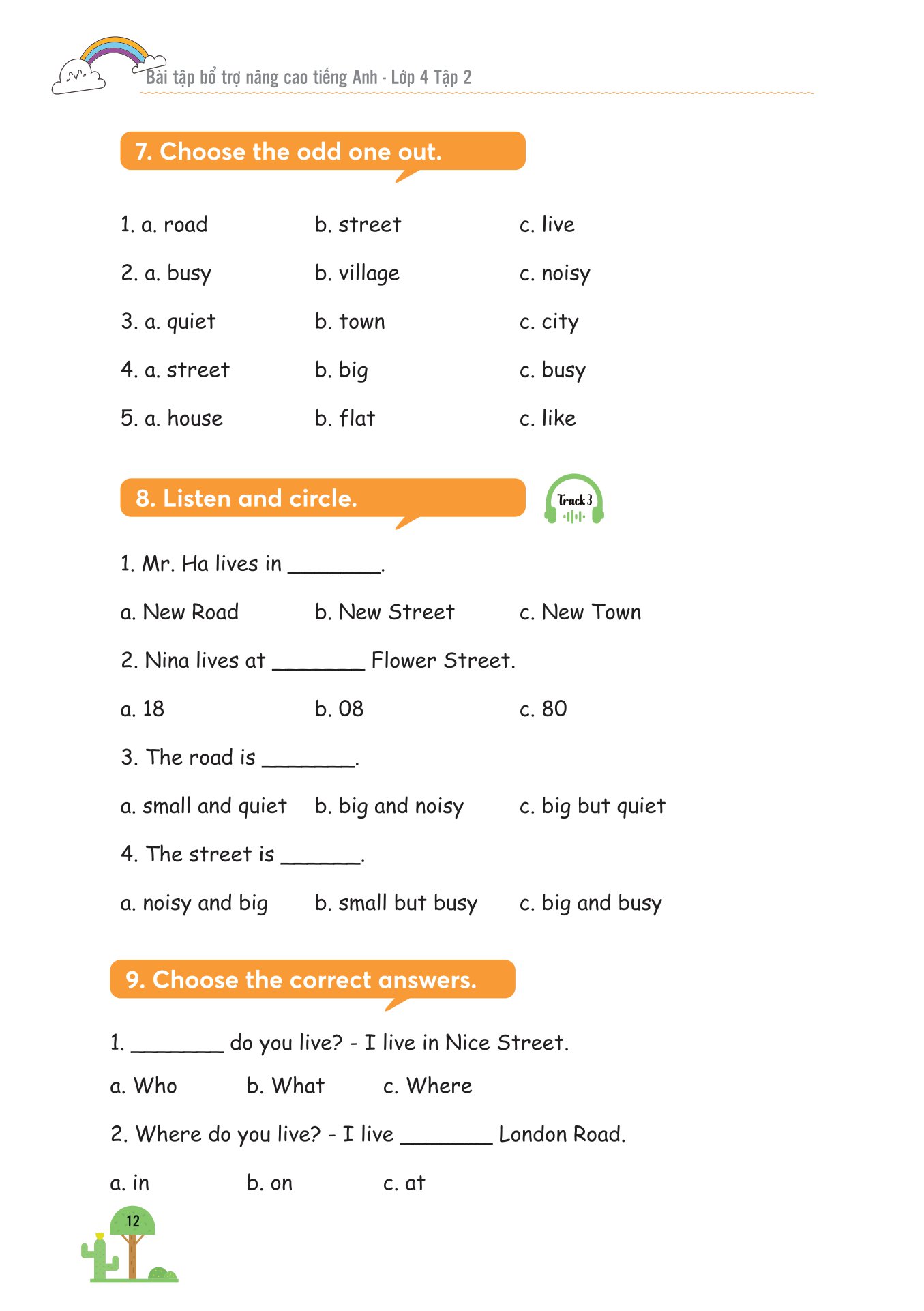 bộ bài tập bổ trợ nâng cao tiếng anh lớp 4 - tập 2 (theo giáo khoa tiếng anh global sucsess)