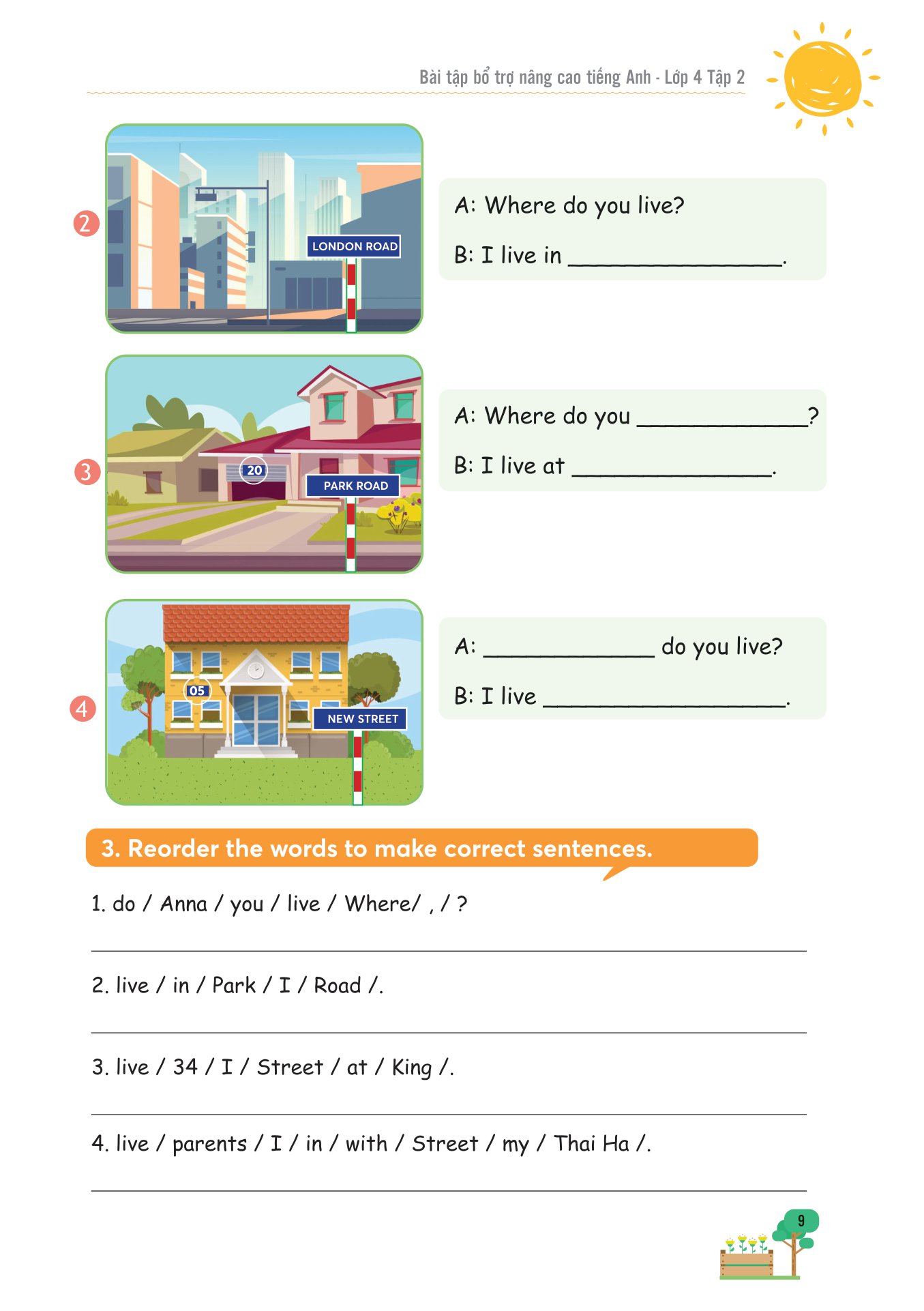 bộ bài tập bổ trợ nâng cao tiếng anh lớp 4 - tập 2 (theo giáo khoa tiếng anh global sucsess)