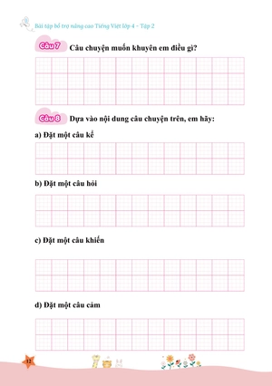 bộ bài tập bổ trợ nâng cao tiếng việt lớp 4 - tập 2 (theo chương trình của bộ sách kết nối tri thức với cuộc sống)