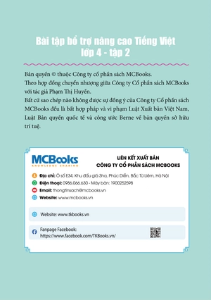 bộ bài tập bổ trợ nâng cao tiếng việt lớp 4 - tập 2 (theo chương trình của bộ sách kết nối tri thức với cuộc sống)