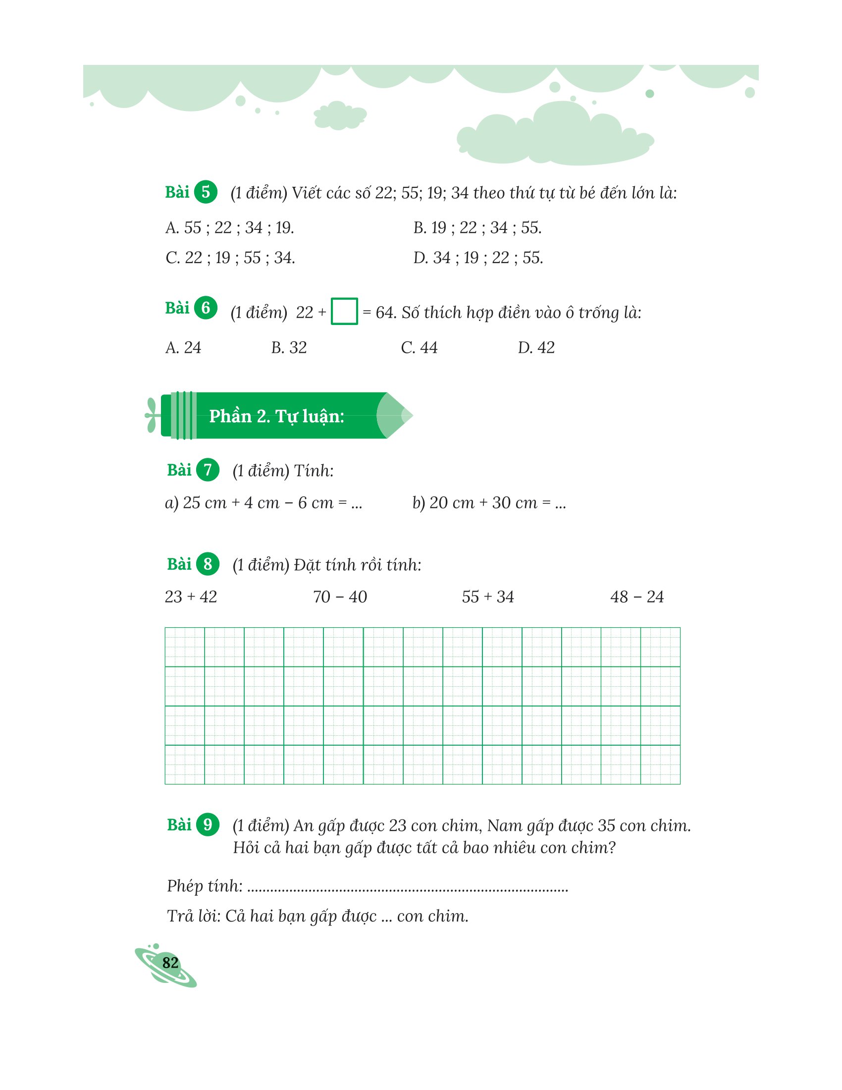 bộ bài tập bổ trợ nâng cao toán lớp 1 - tập 1 (bám sát sgk kết nối tri thức với cuộc sống)