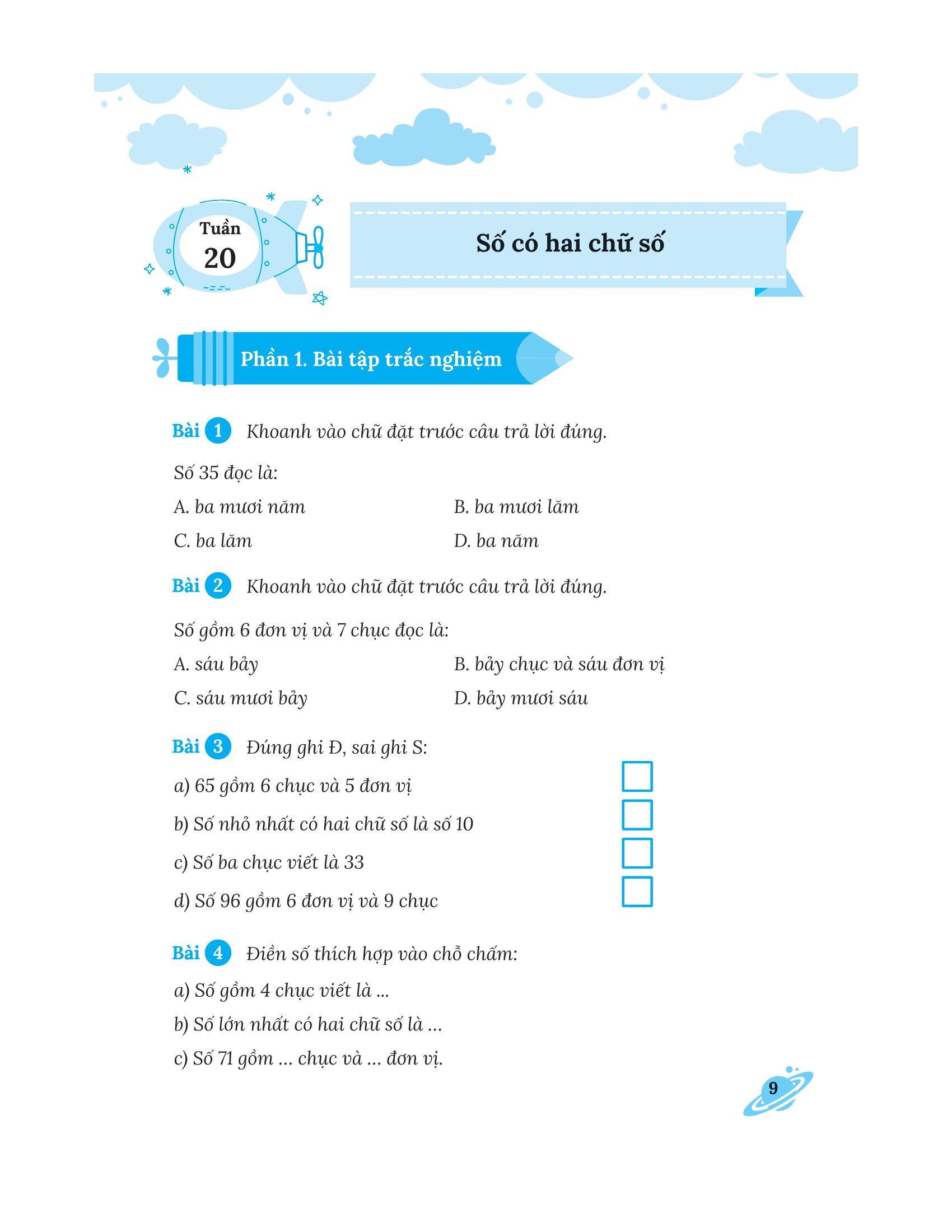 bộ bài tập bổ trợ nâng cao toán lớp 1 - tập 2 (bám sát sgk kết nối tri thức với cuộc sống)