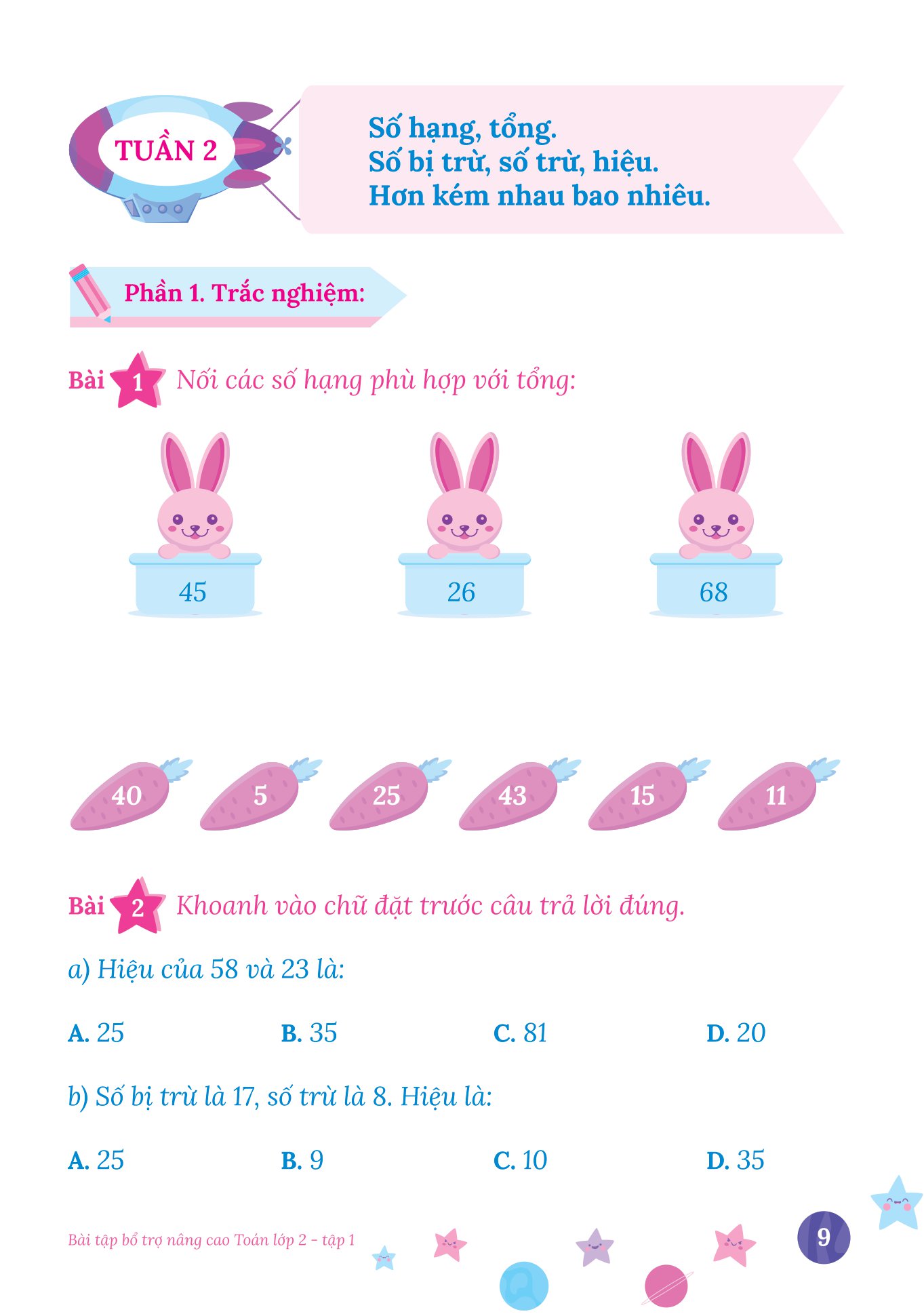 bộ bài tập bổ trợ nâng cao toán lớp 2 - tập 1 (bám sát sgk kết nối tri thức với cuộc sống)
