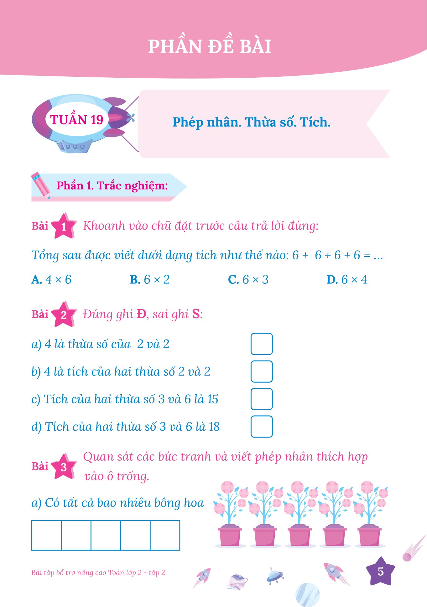 bộ bài tập bổ trợ nâng cao toán lớp 2 - tập 2