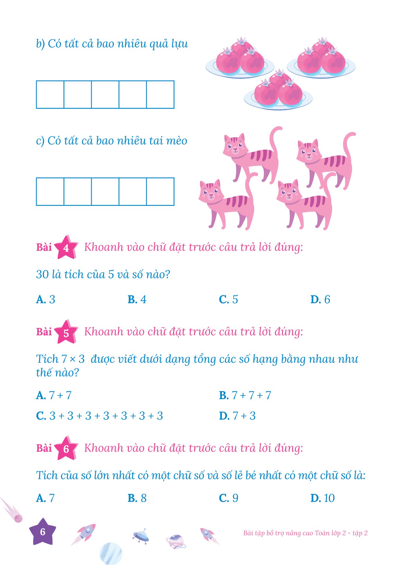 bộ bài tập bổ trợ nâng cao toán lớp 2 - tập 2