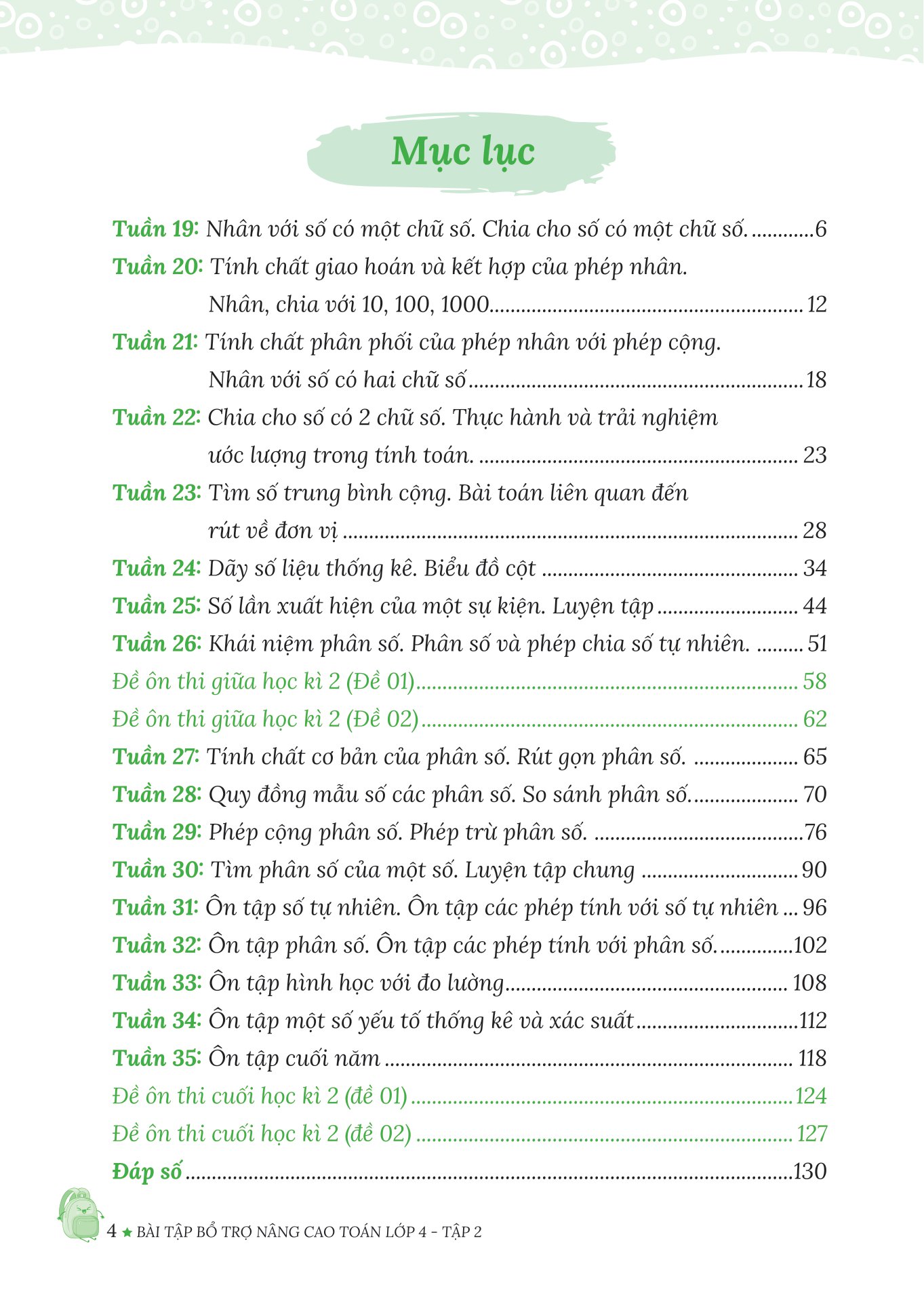 bộ bài tập bổ trợ nâng cao toán lớp 4 - tập 2 (theo chương trình của bộ sách kết nối tri thức với cuộc sống)