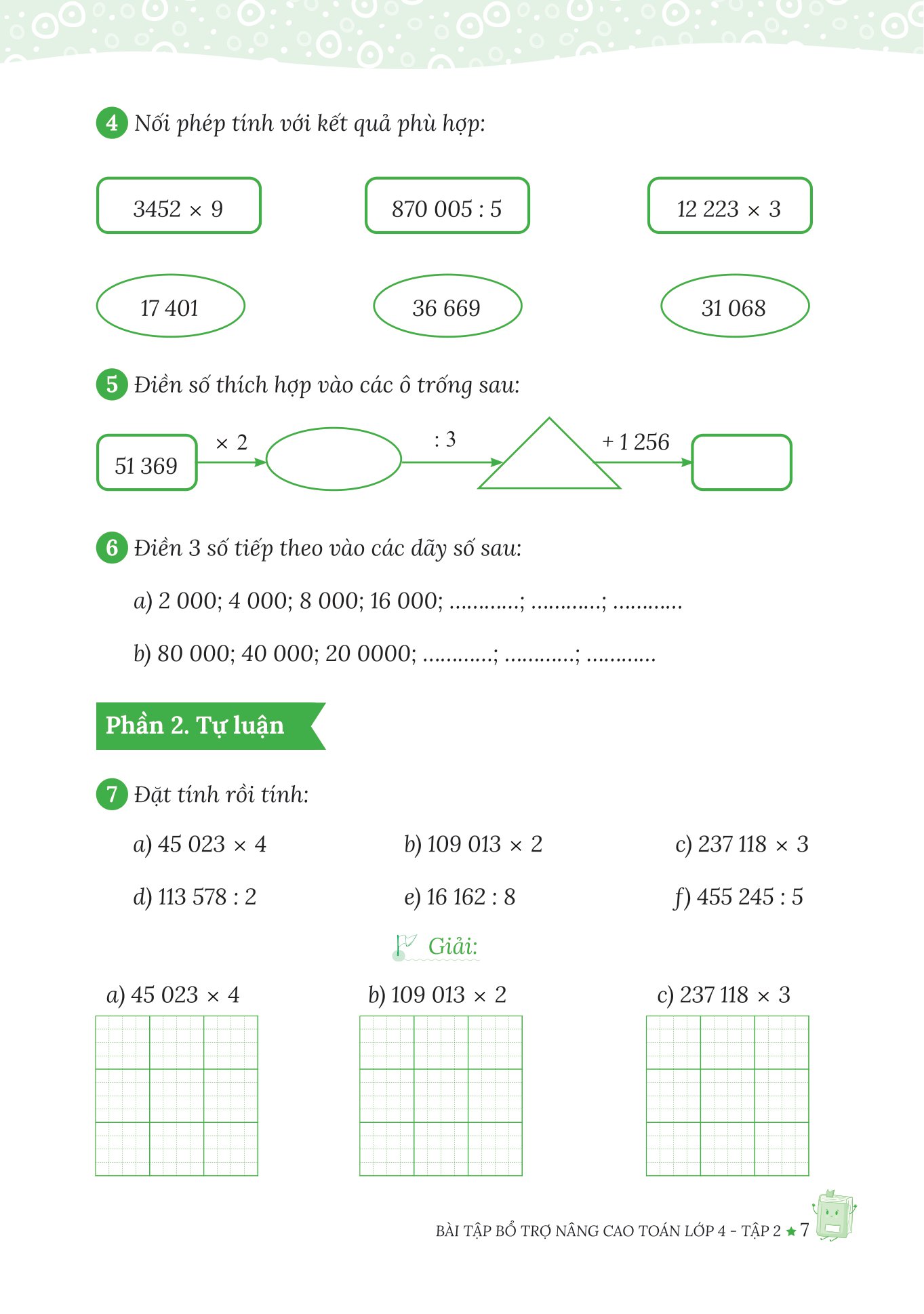 bộ bài tập bổ trợ nâng cao toán lớp 4 - tập 2 (theo chương trình của bộ sách kết nối tri thức với cuộc sống)