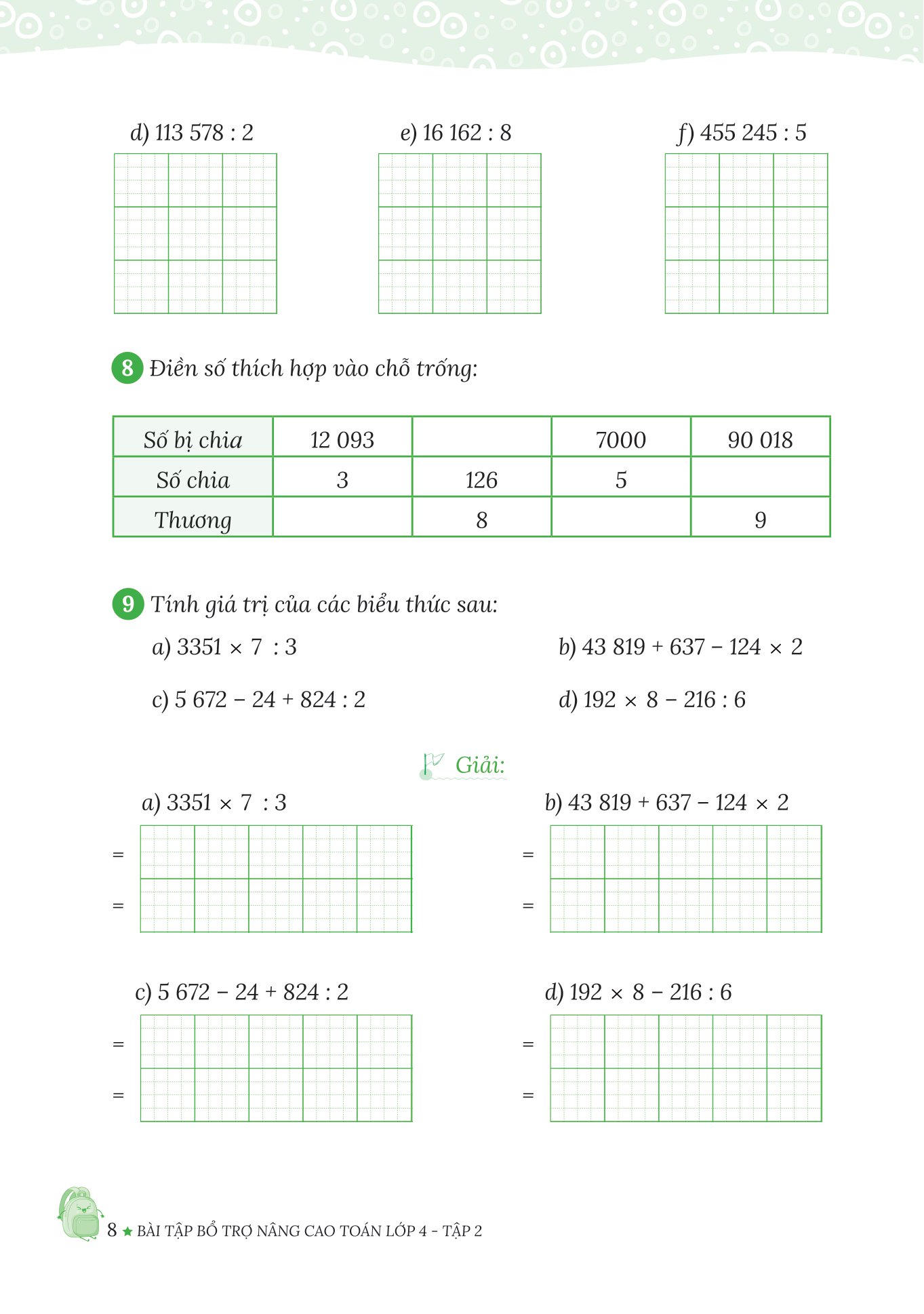 bộ bài tập bổ trợ nâng cao toán lớp 4 - tập 2 (theo chương trình của bộ sách kết nối tri thức với cuộc sống)