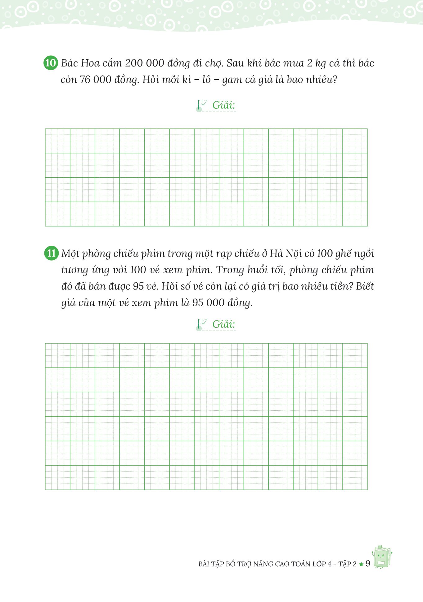bộ bài tập bổ trợ nâng cao toán lớp 4 - tập 2 (theo chương trình của bộ sách kết nối tri thức với cuộc sống)