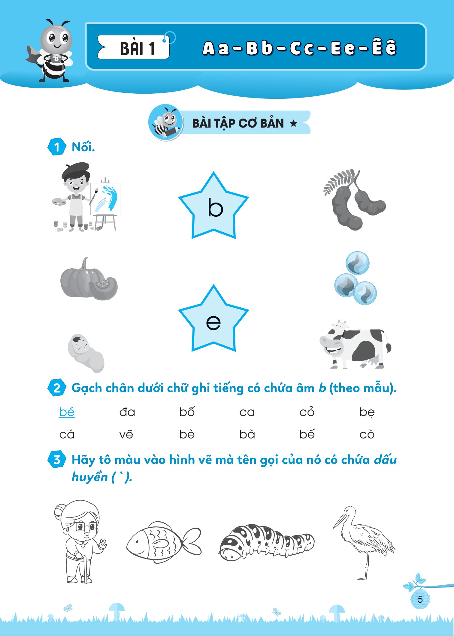 bộ bài tập bổ trợ tiếng việt cơ bản và nâng cao lớp 1 - tập 1