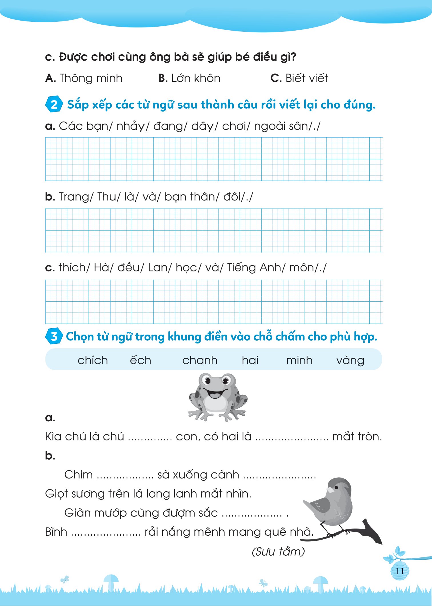 bộ bài tập bổ trợ tiếng việt cơ bản và nâng cao lớp 1 - tập 2