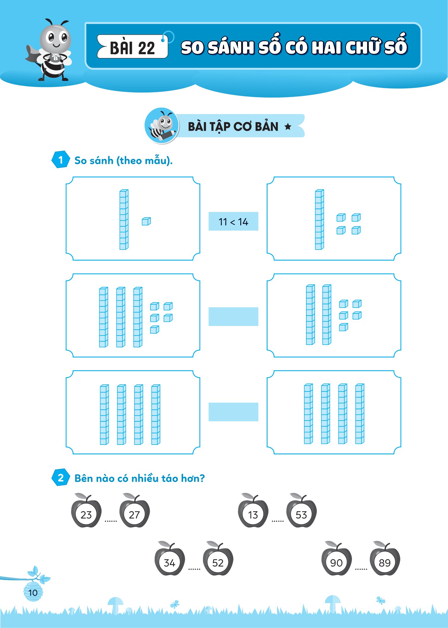 bộ bài tập bổ trợ toán cơ bản và nâng cao lớp 1 - tập 2