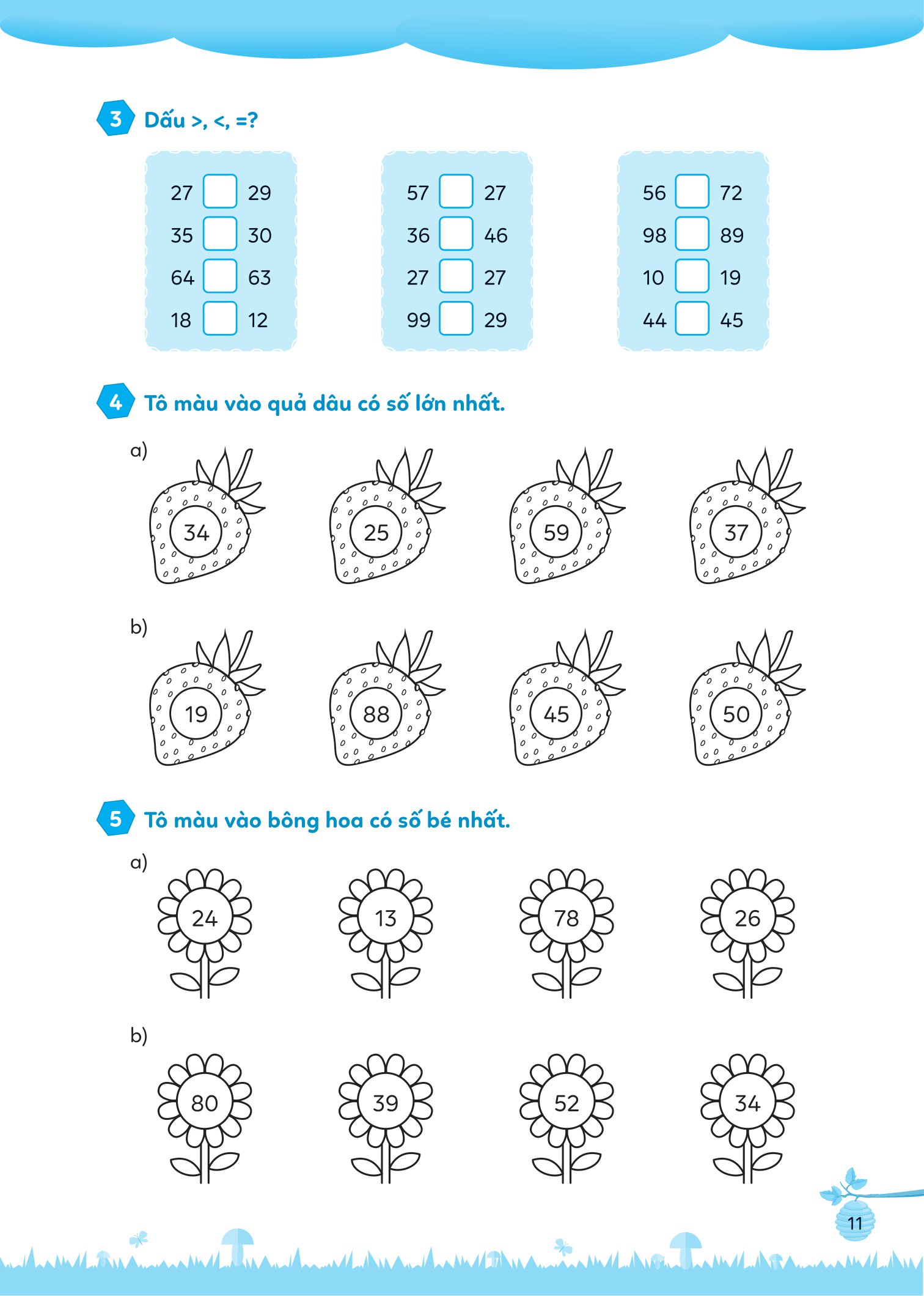 bộ bài tập bổ trợ toán cơ bản và nâng cao lớp 1 - tập 2