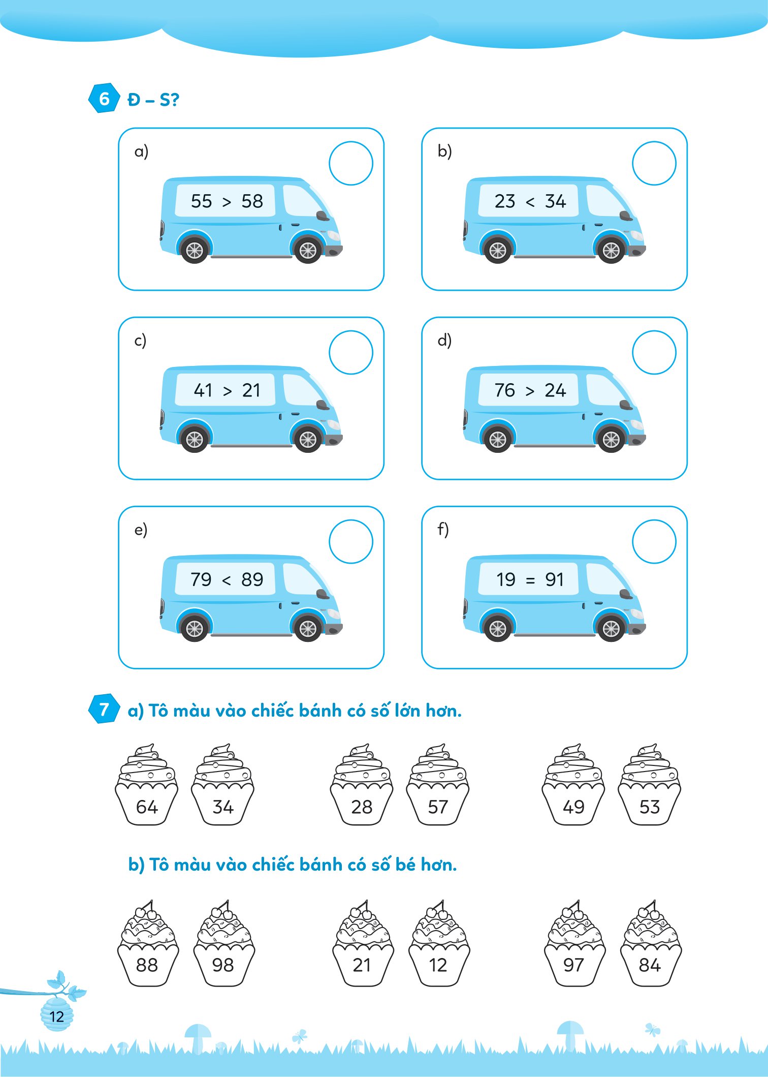 bộ bài tập bổ trợ toán cơ bản và nâng cao lớp 1 - tập 2