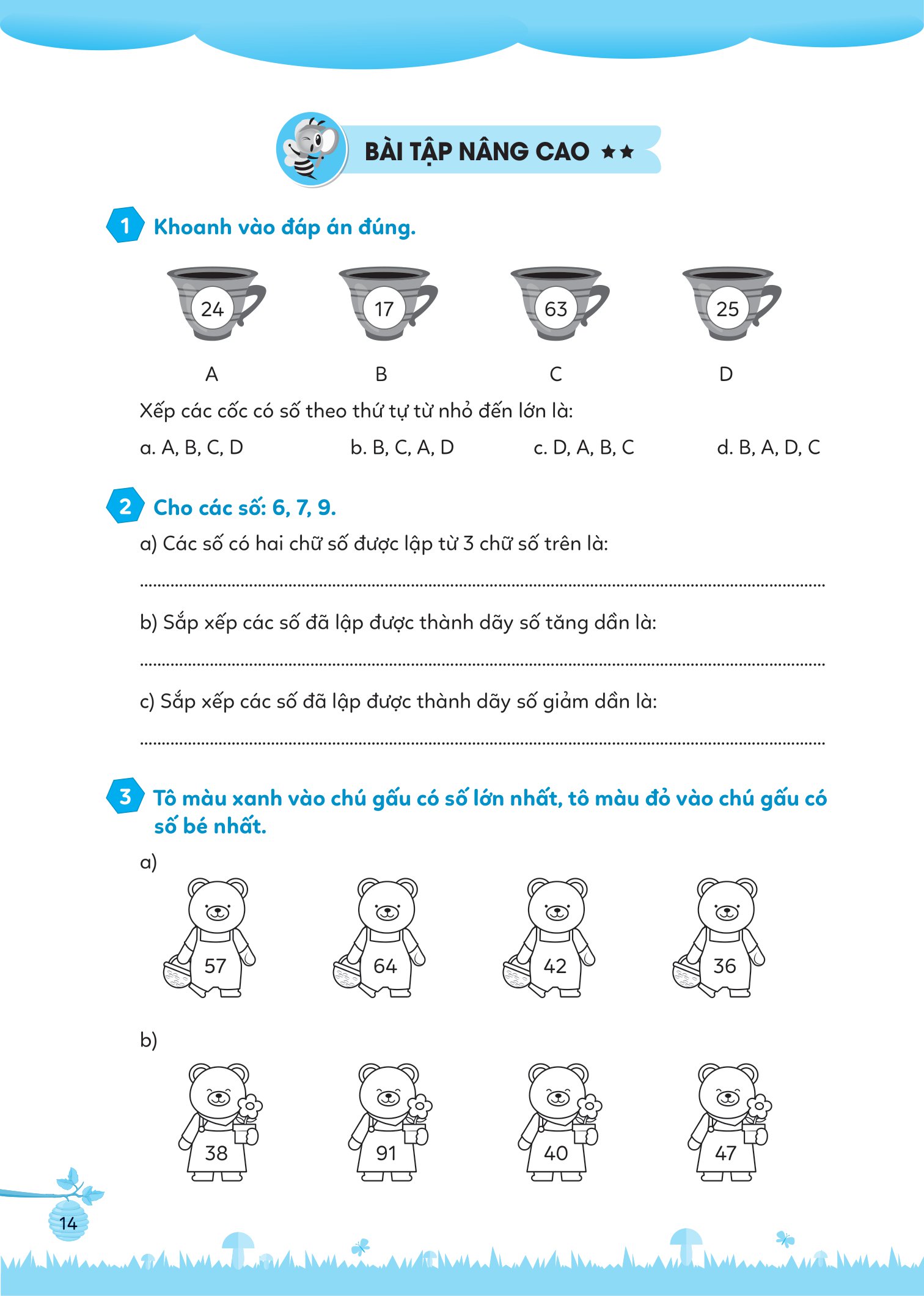 bộ bài tập bổ trợ toán cơ bản và nâng cao lớp 1 - tập 2