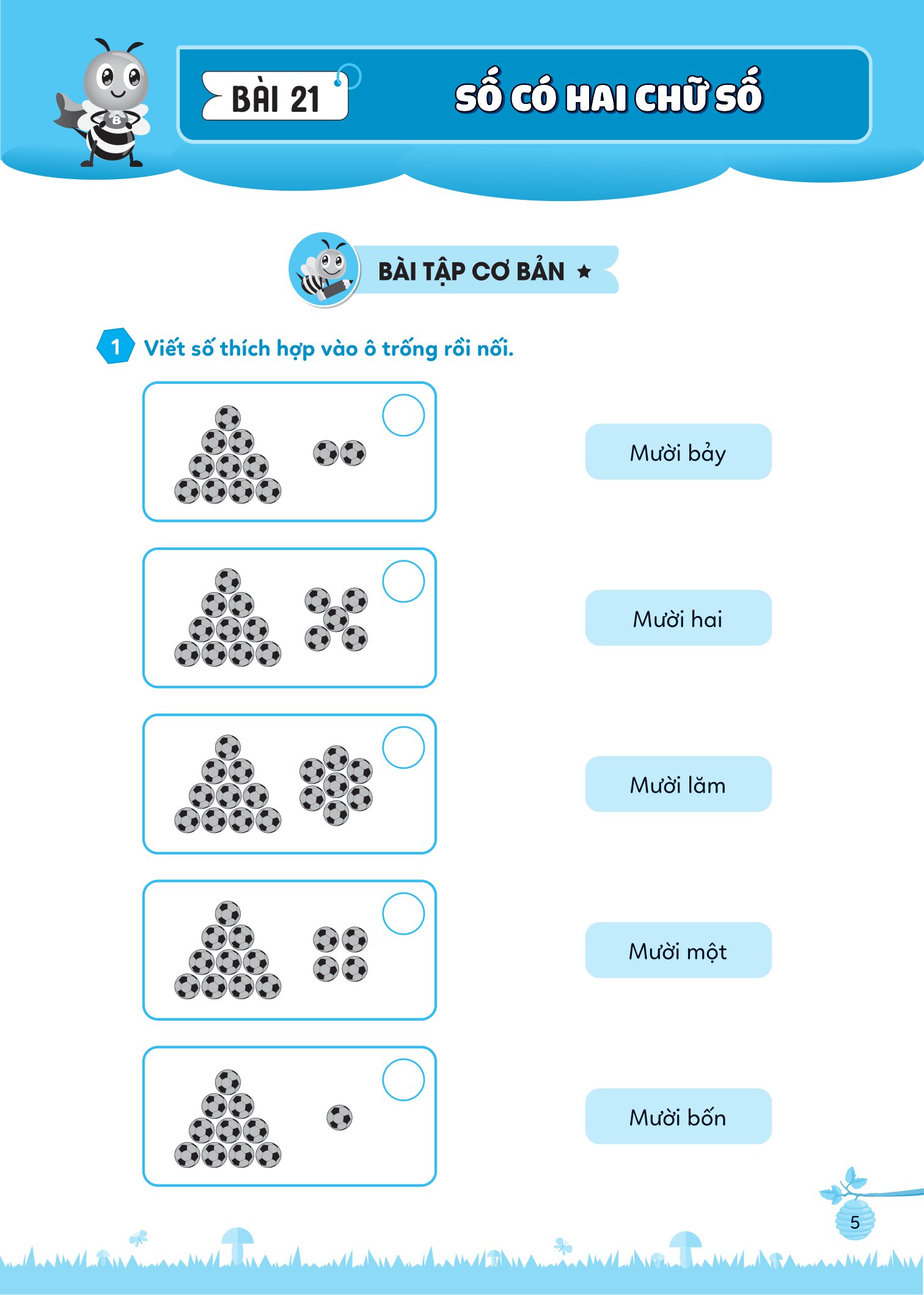 bộ bài tập bổ trợ toán cơ bản và nâng cao lớp 1 - tập 2